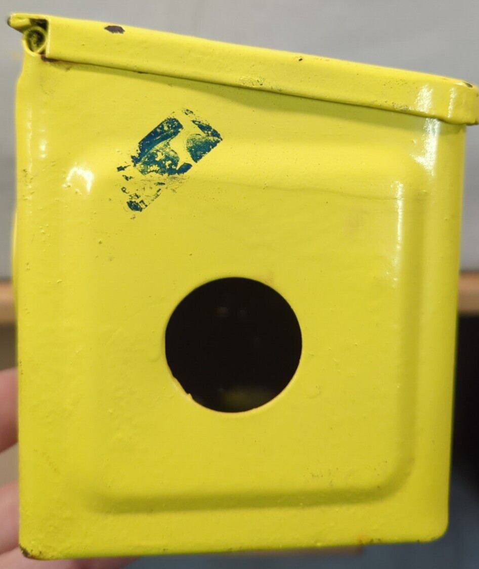 Fordson Tractor Tool Box Antique Farm Collectible 1910-20s Yellow Birdhouse Conv