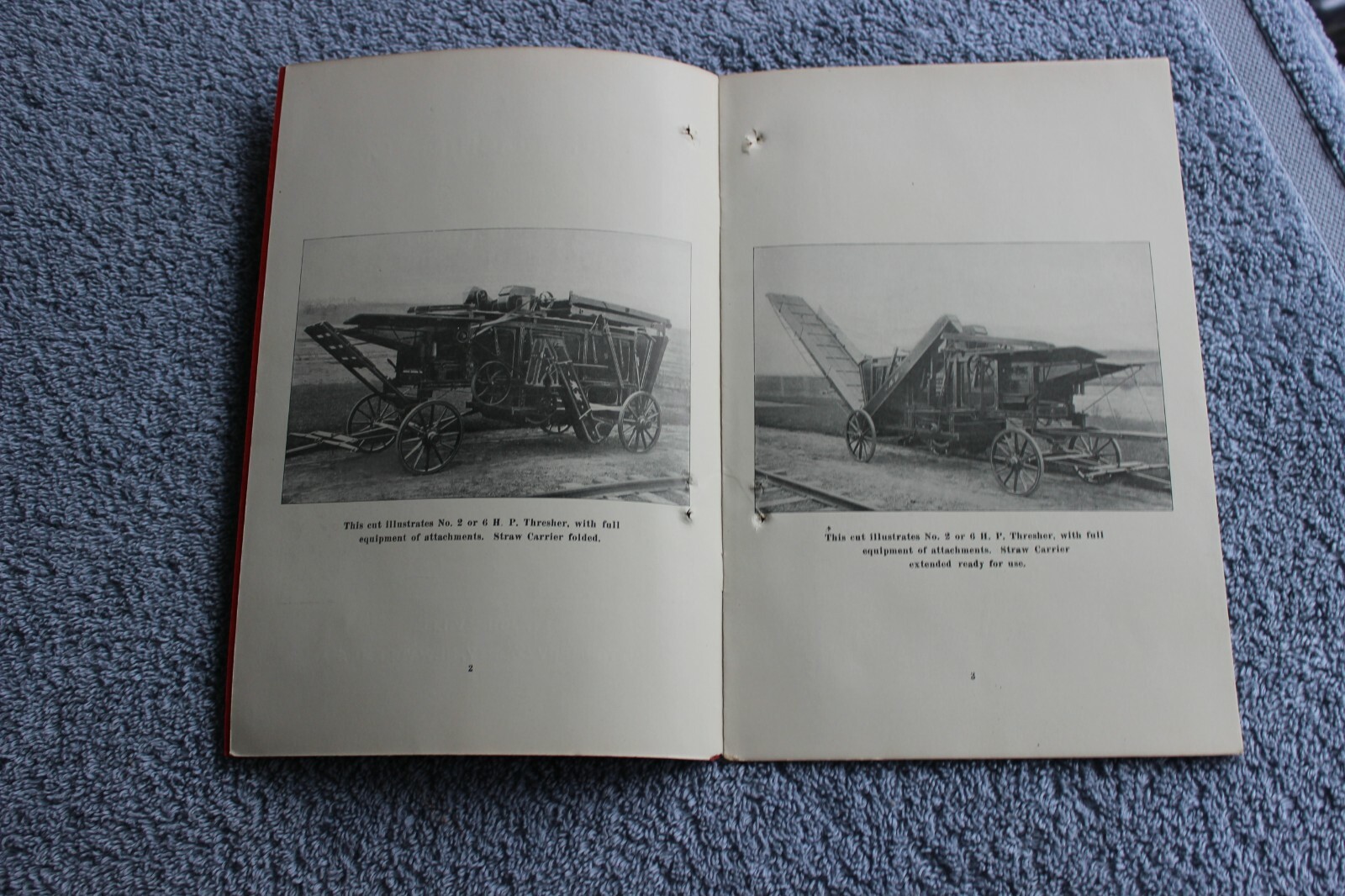 Early 1900s Clark Machine Co. Grain Threshers 8-page farming brochure catalog