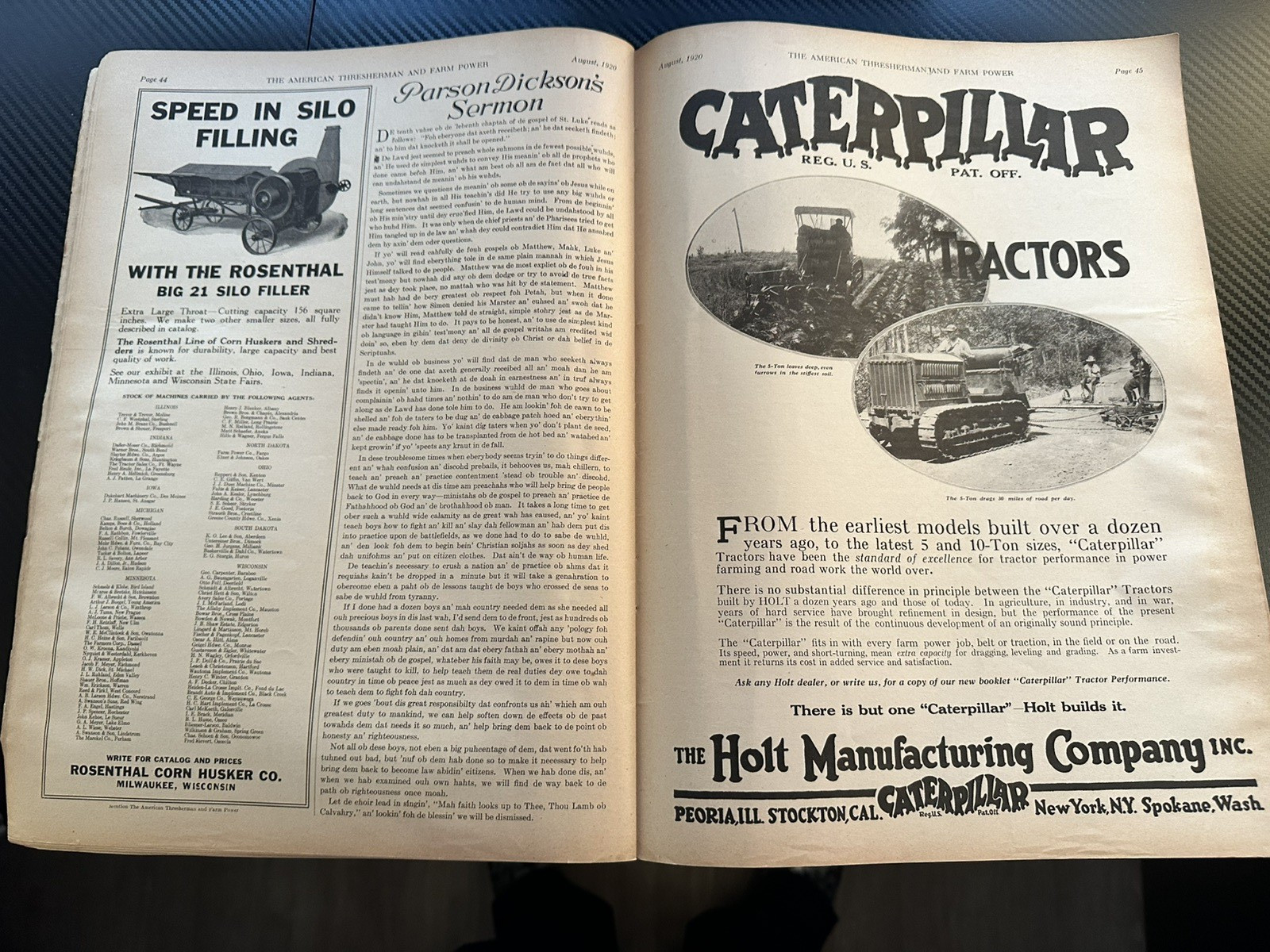 The American Thresherman and Farm Power MAGAZINE Madison, WIS 1920 Vol 23. No 4