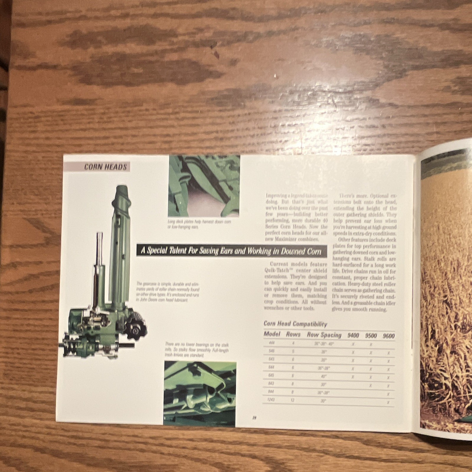 John Deere Step Into the 90&rsquo;s Combines Advertising Brochure 1990s Agriculture