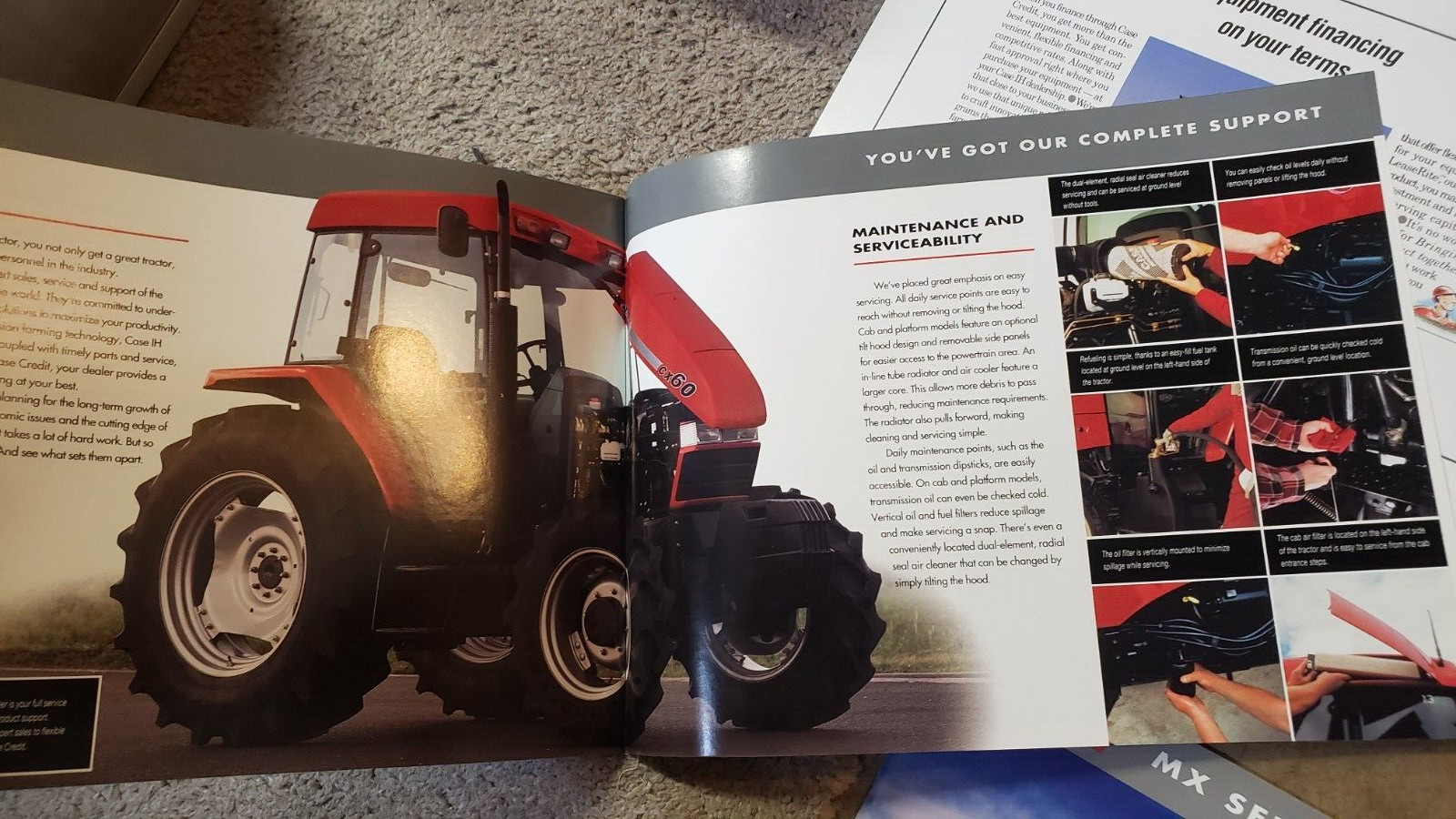 Lot 3 Case International Steiger 9300 CX MX 67 Series Tractor Brochure Booklet