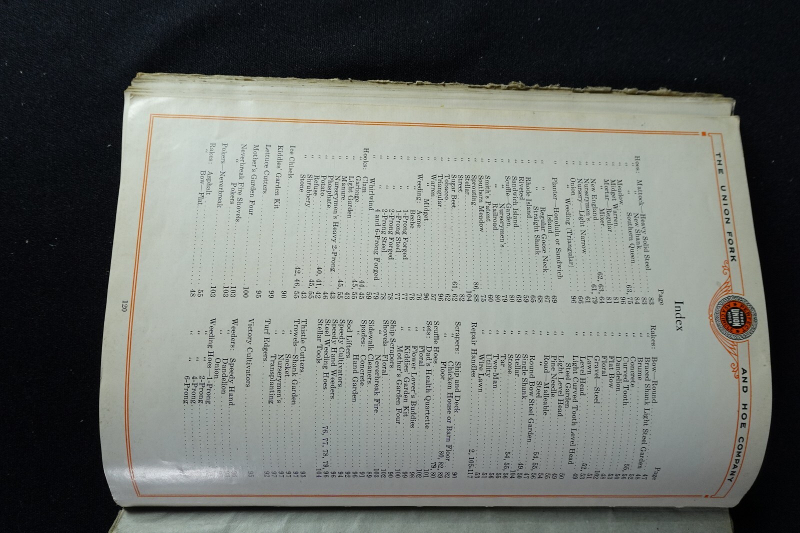 1928 Union Fork & Hoe Co Catalog Farm Garden RR Contractors Tools Columbus OH
