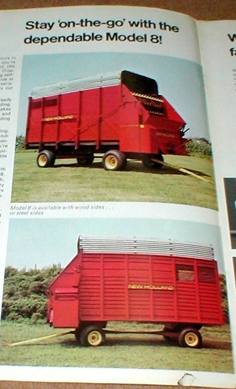 Sperry New Holland Boxes Blowers Wagons 1977 Full Color 8 Page Dealer Brochure