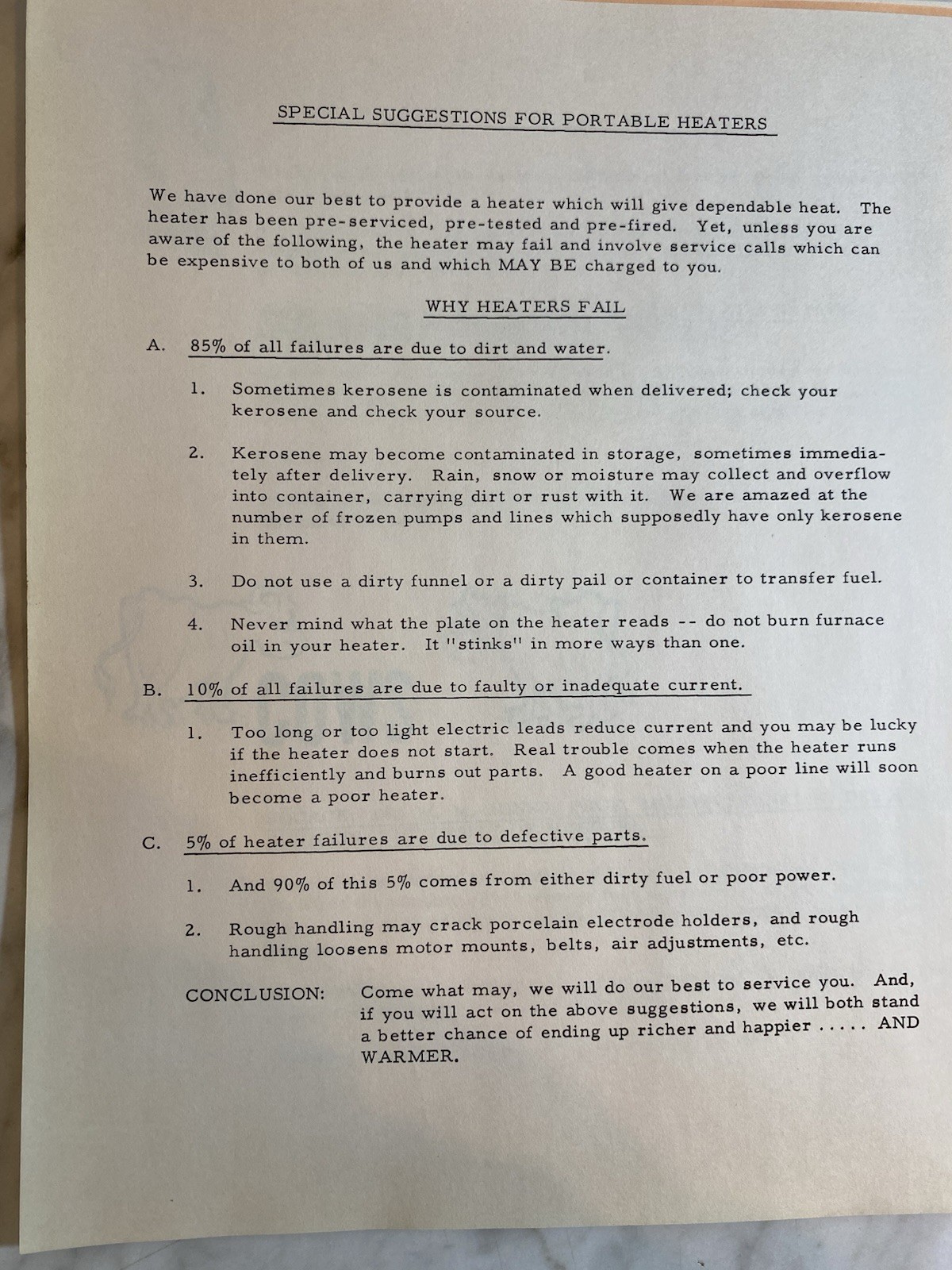 Vintage Original Champ-Heaters Advertisements, Brochures & Signs 1964-65
