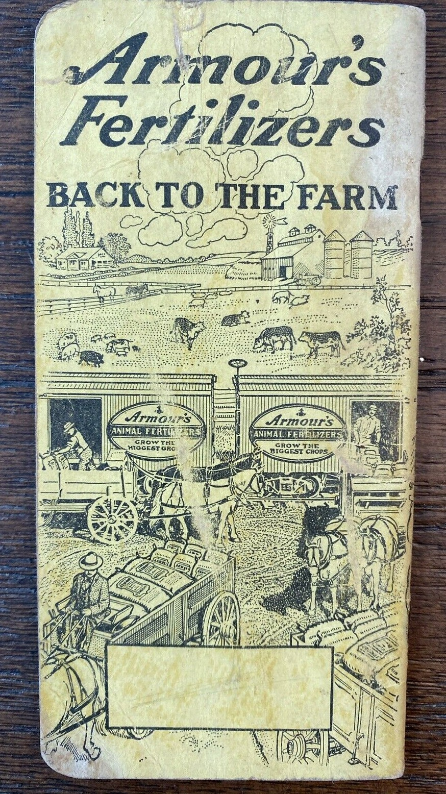Armours Fertilizers Farmer Pocket Memo Book Reference Calendars Used 1918 1921