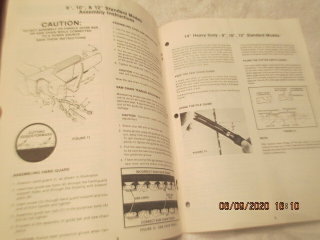 vintage Remington Electric Chain Saws Assembly troubleshooting owners manual