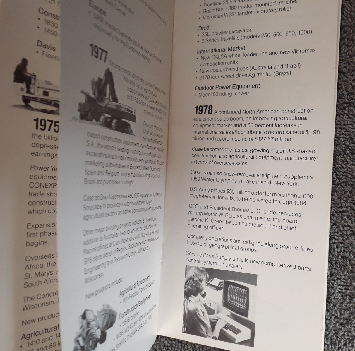 J I Case Historical Summary Booklet