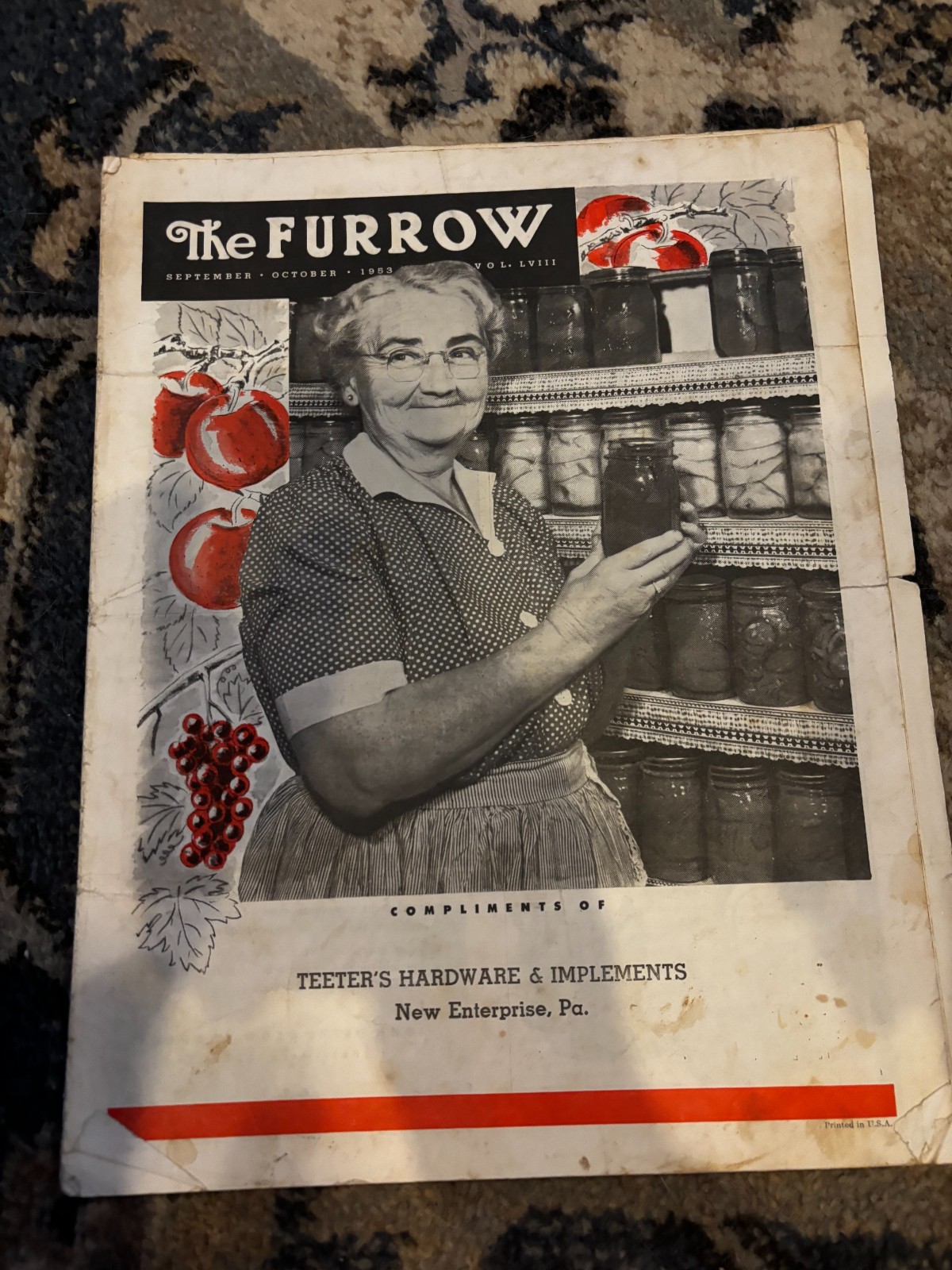 John Deere Furrow Magazine Sept-Oct 1953 New Enterprise PA Brochure DCPA26