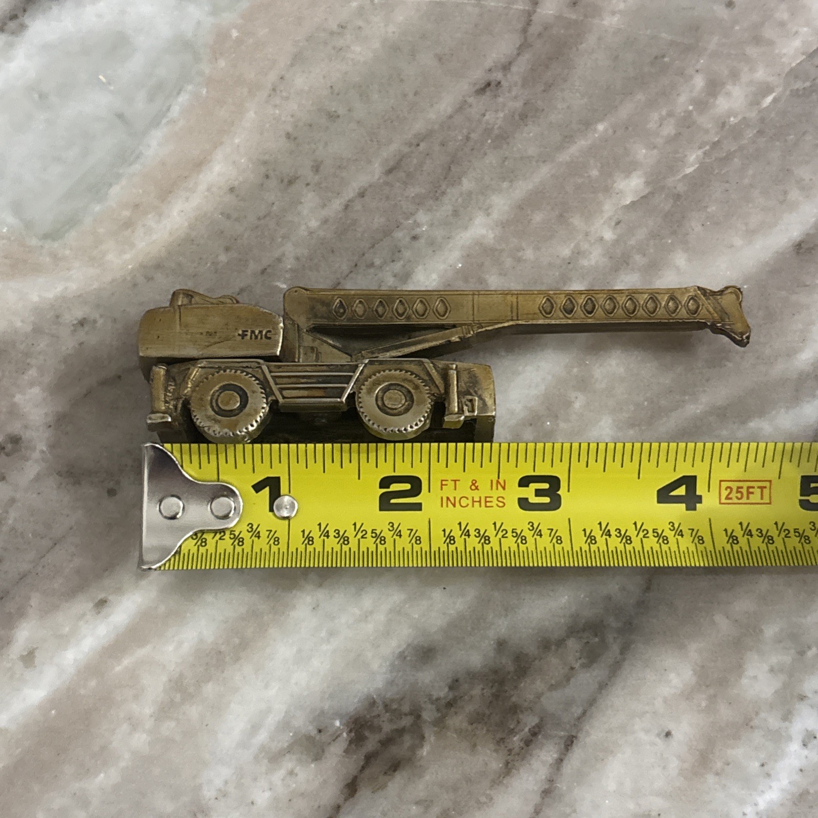 FMC Link Belt Cranes & Excavators Desk Decor Die cast Brass