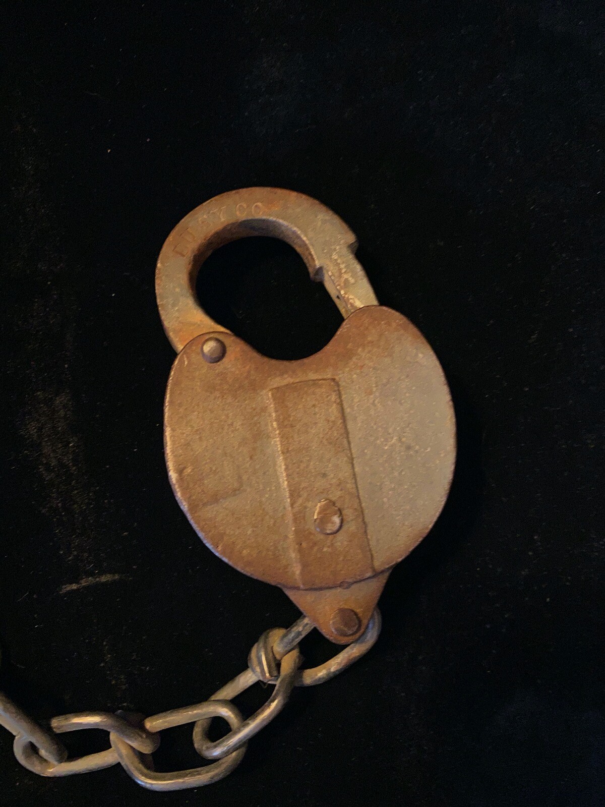 2013 Thank You For Saving the Sylvester Farm Historic Flood Vtg Iron Lock Plaque