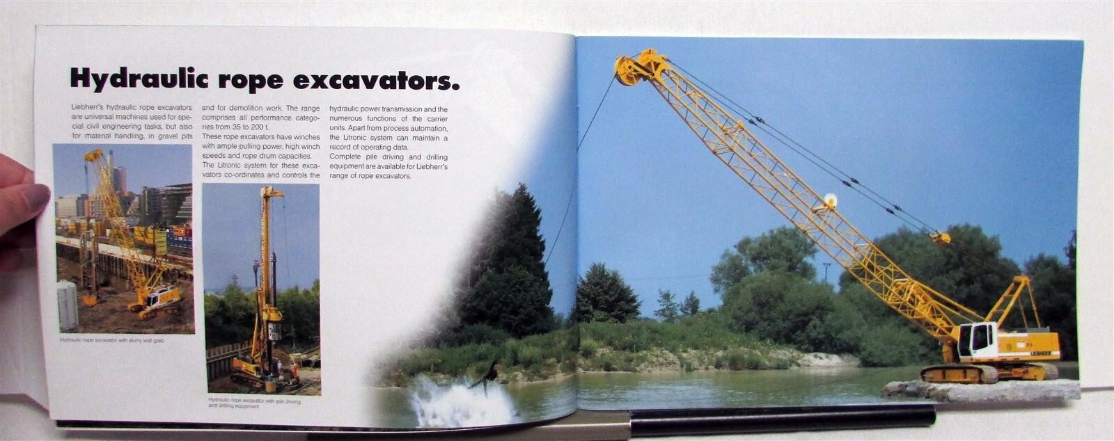 2001 Liebherr Full Line Crane Crawler Loader Specs Construction Sales Brochure
