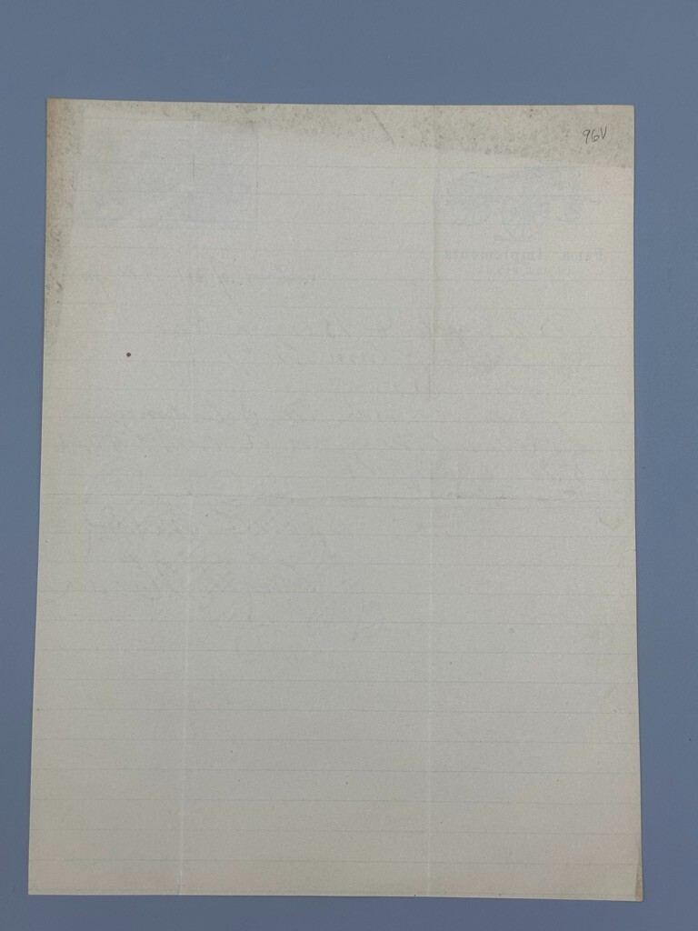 1908 FARM IMPLEMENTS Frank Howe Machinery Advertising Letterhead POLAND NY