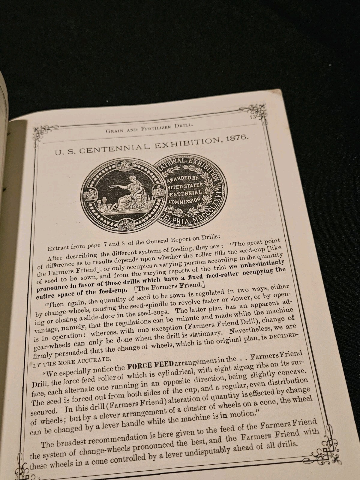 1879 Dayton Ohio Farmers Friend Grain & Drill Brochure Tractor