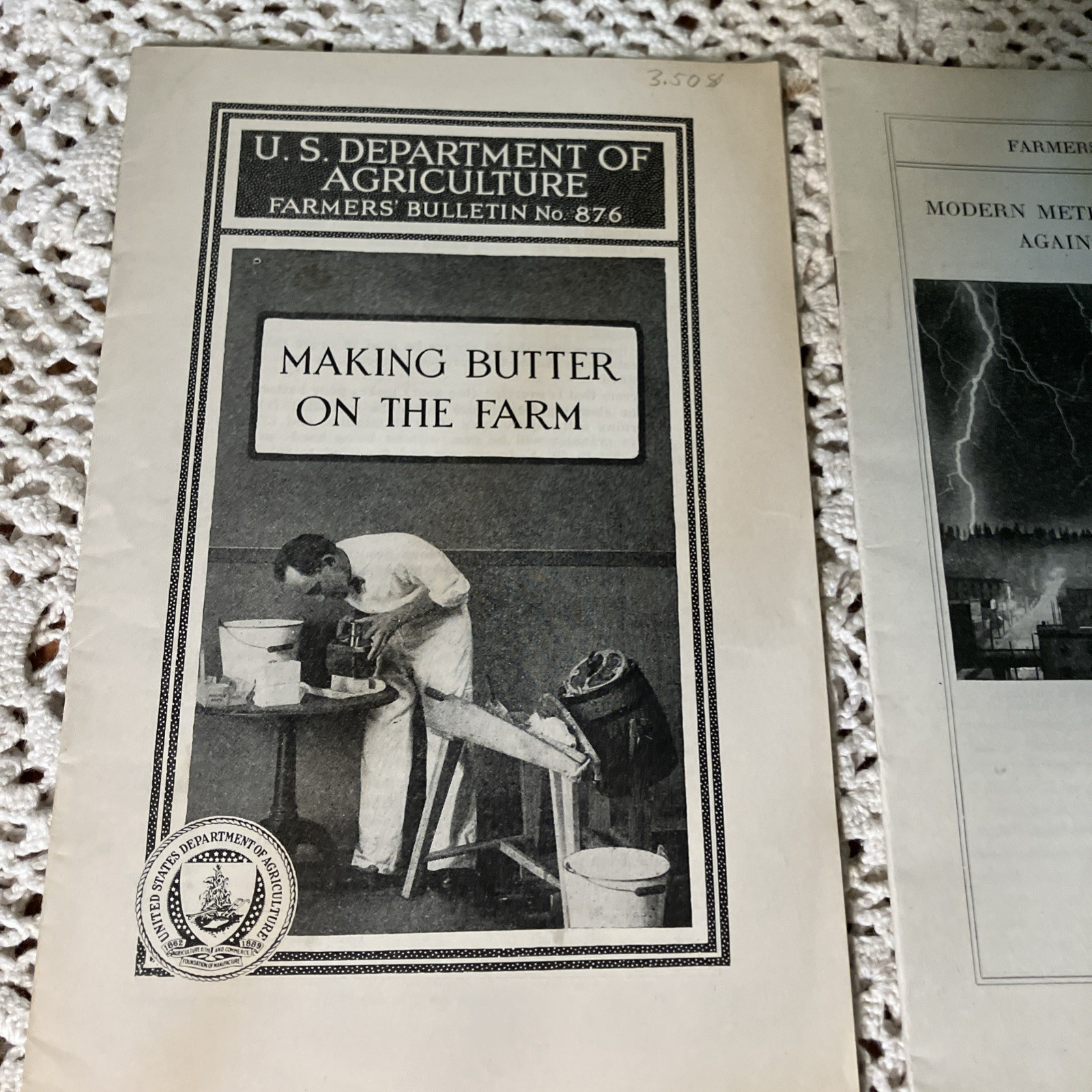 Department of Agriculture Antique 1919 & 20&rsquo;s Bulletin&rsquo;s Pamphlet&rsquo;s Lot 6-B
