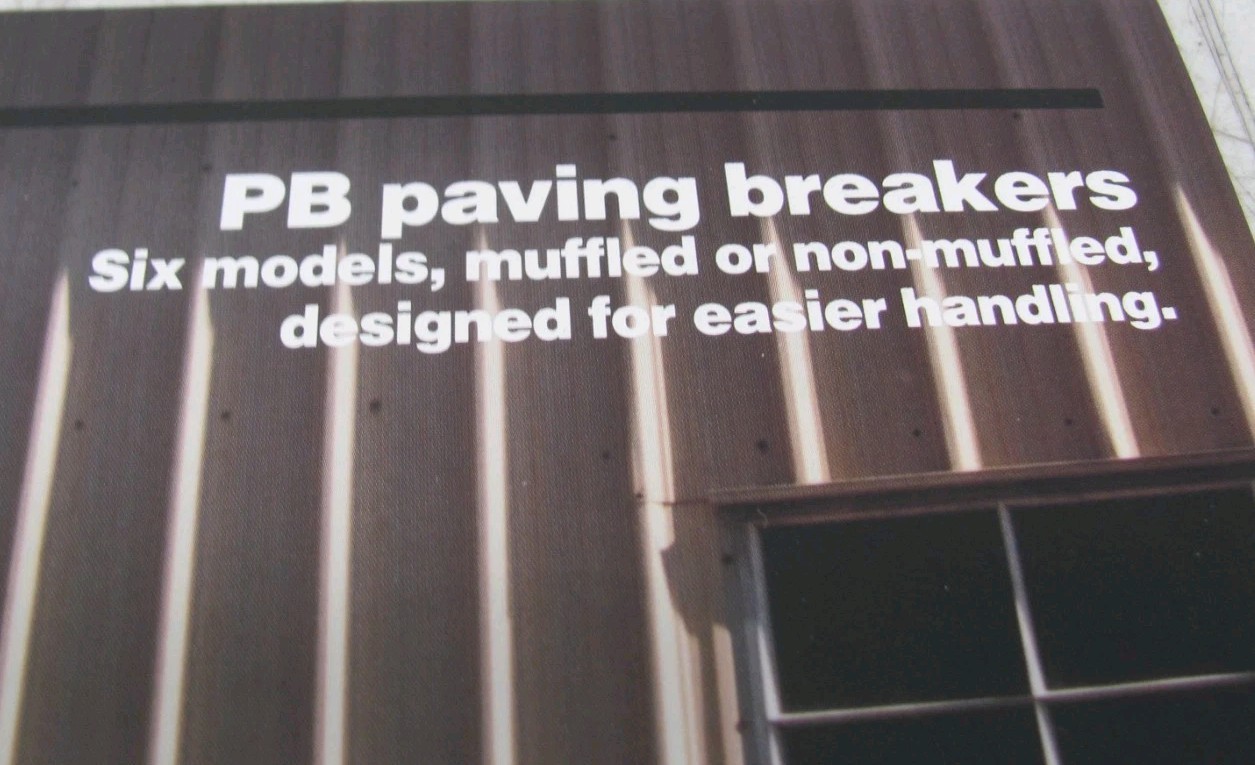 1986 Ingersoll-Rand PB Paving Breakers Sales Brochure 4553-A