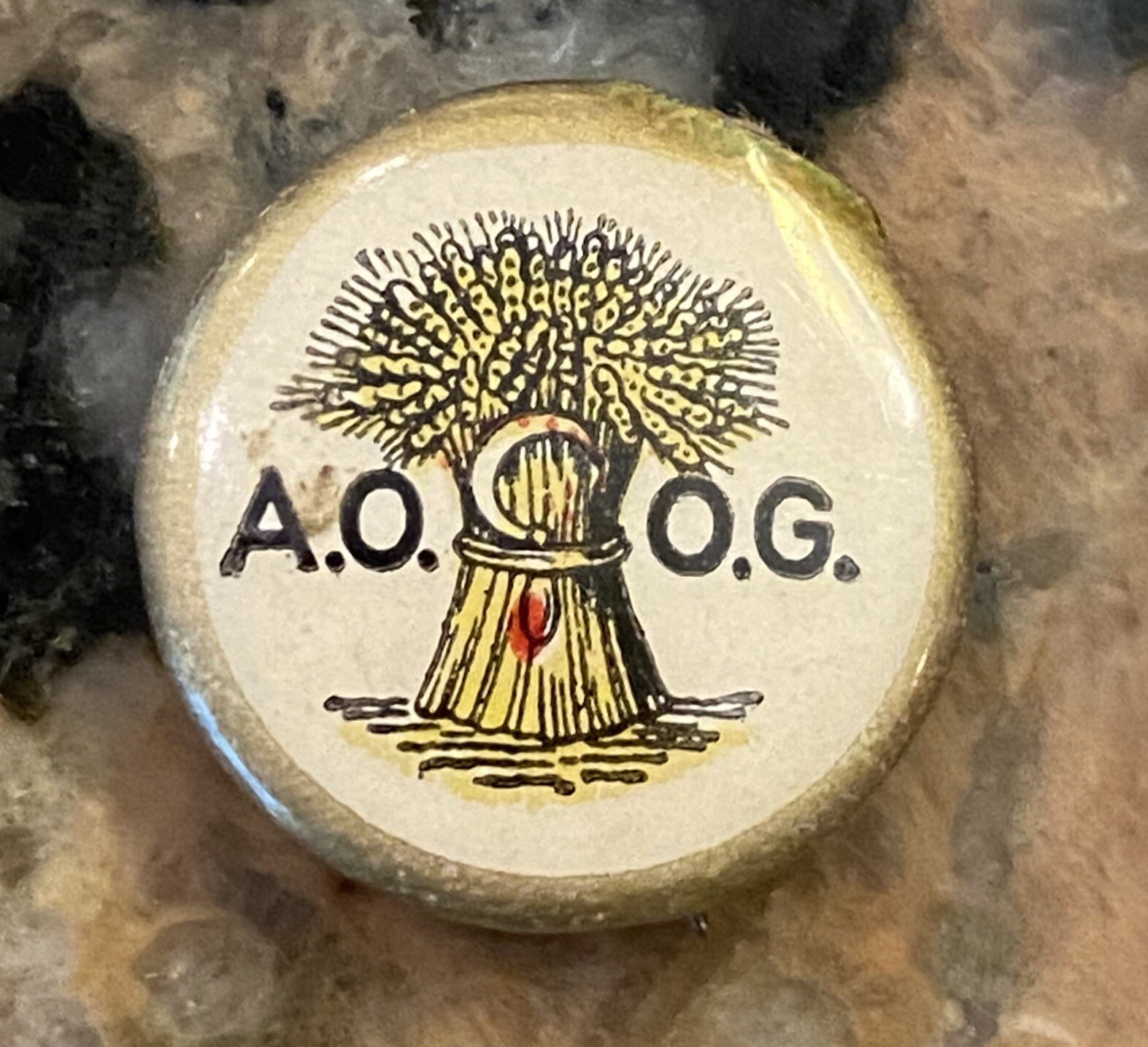 1880 To 1910 Granger Farm Organization Celluloid Pinback 5/8”