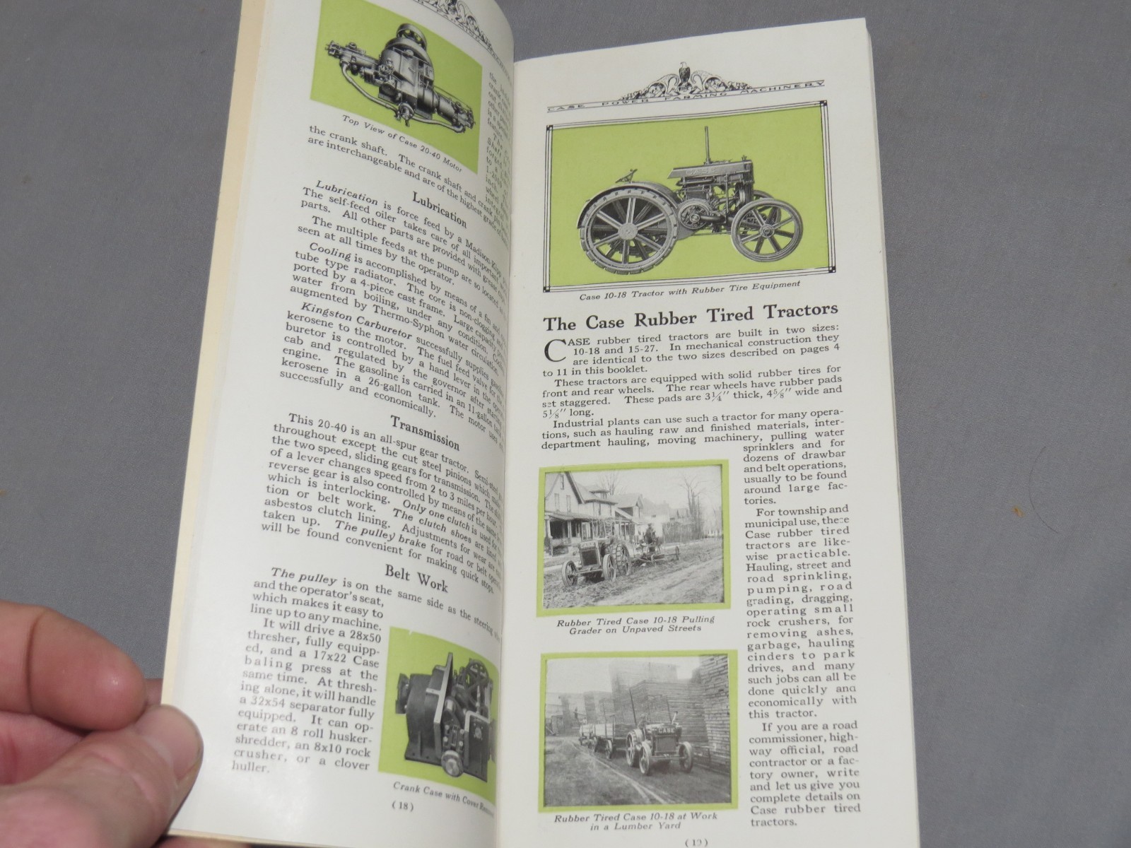 Vintage 1920&rsquo;s JI CASE Power Farming Machinery Tractor Full Line Catalog NICE!