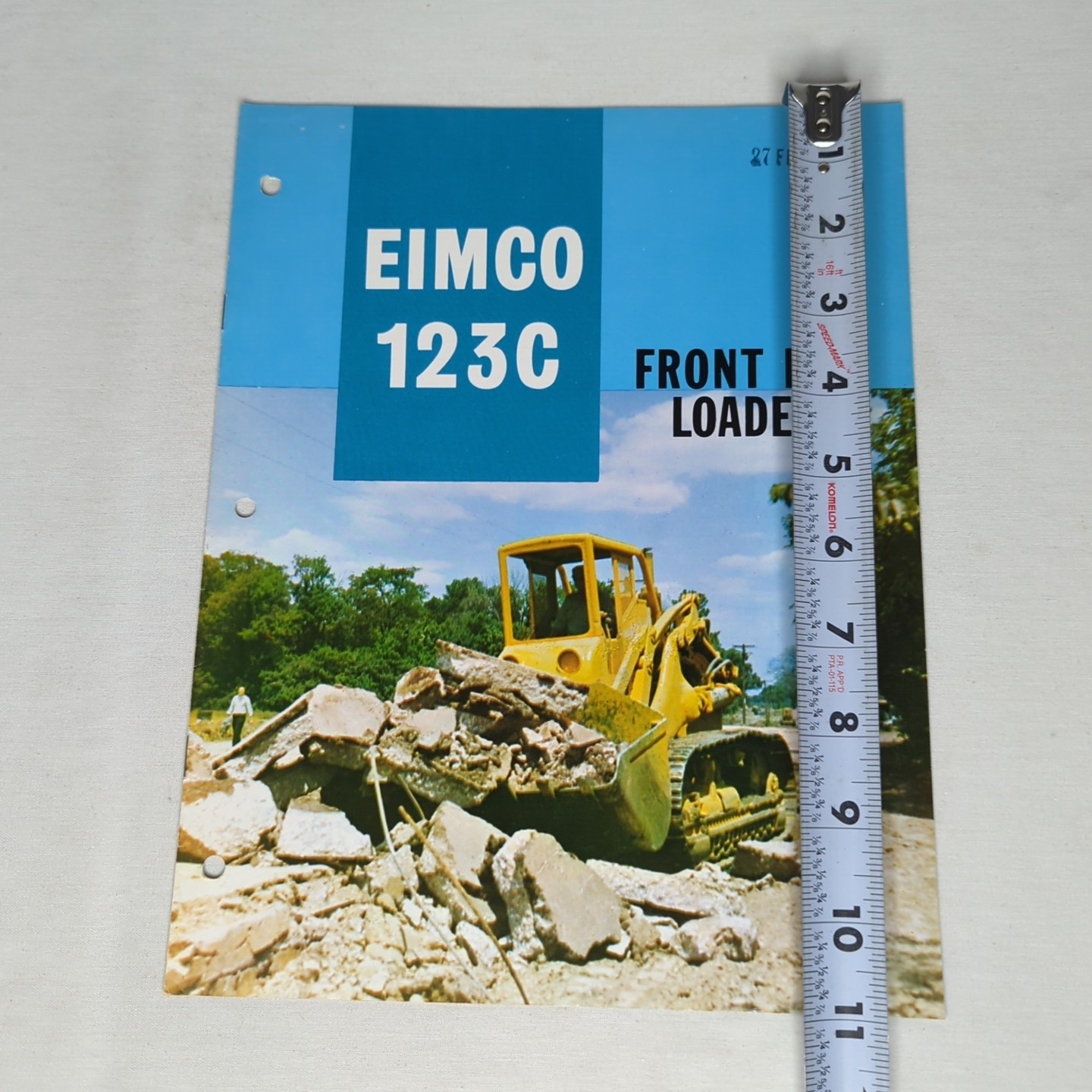 EIMCO 123C FRONT END LOADER Brochure