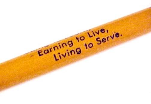 Future Farmers of America Knoxville Chapter Lead Pencil Vintage Iowa Advertising