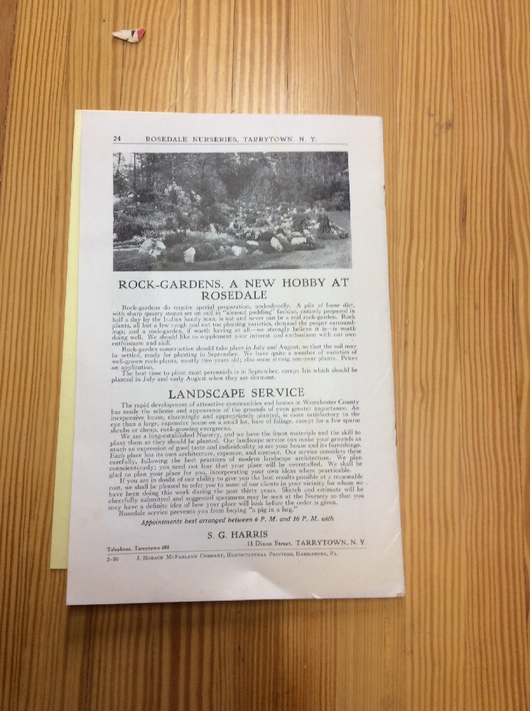 Our Silent Messenger 1930 Tarrytown New York INV-P1167