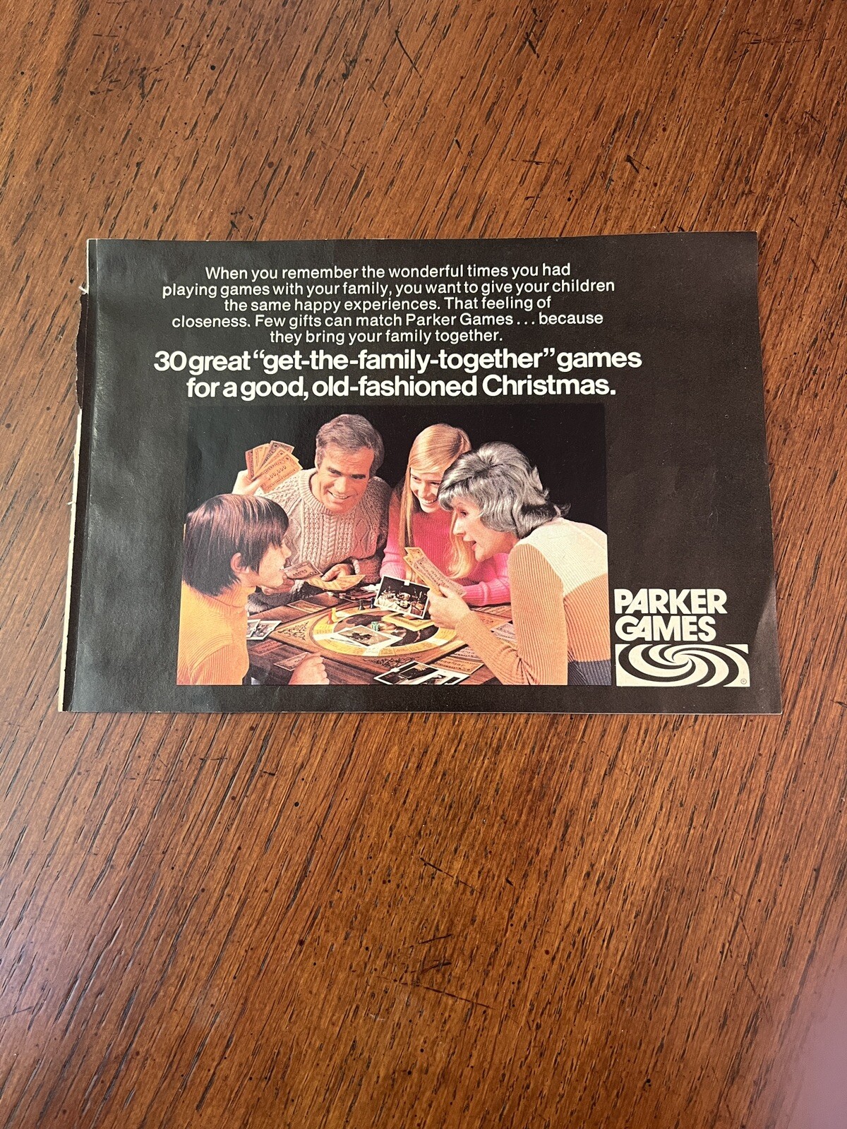 Vintage Parker Games brochure
