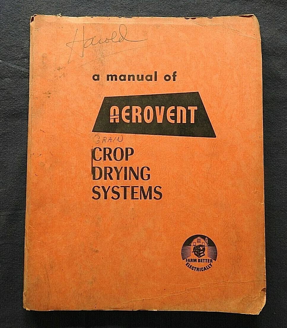 1958 Aerovent Crop Drying Systems Farm Grain Bins Portable Corn Bean Lansing MI