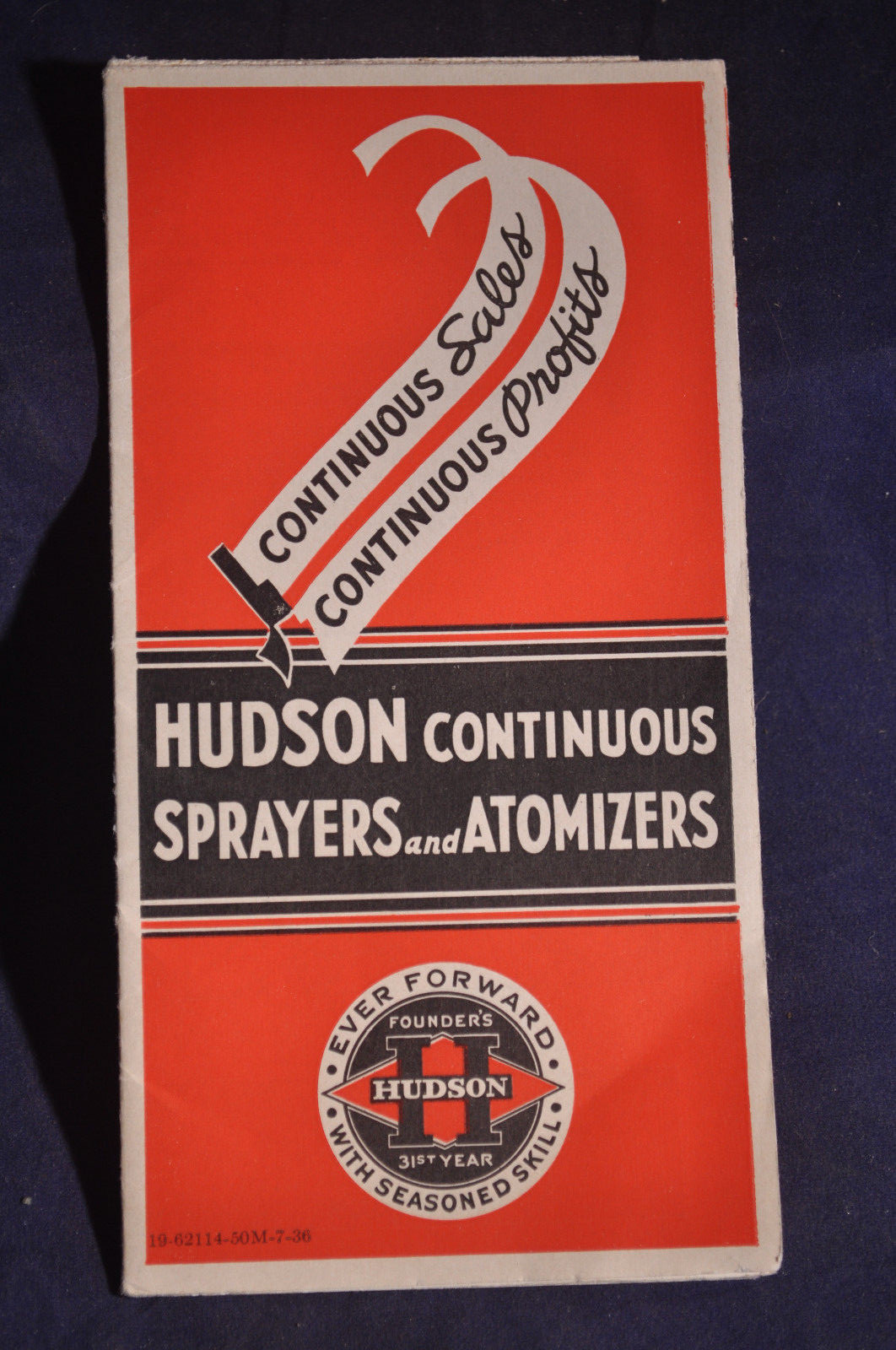 1936 Hudson Continuous Sprayers and Atomizers Brochure