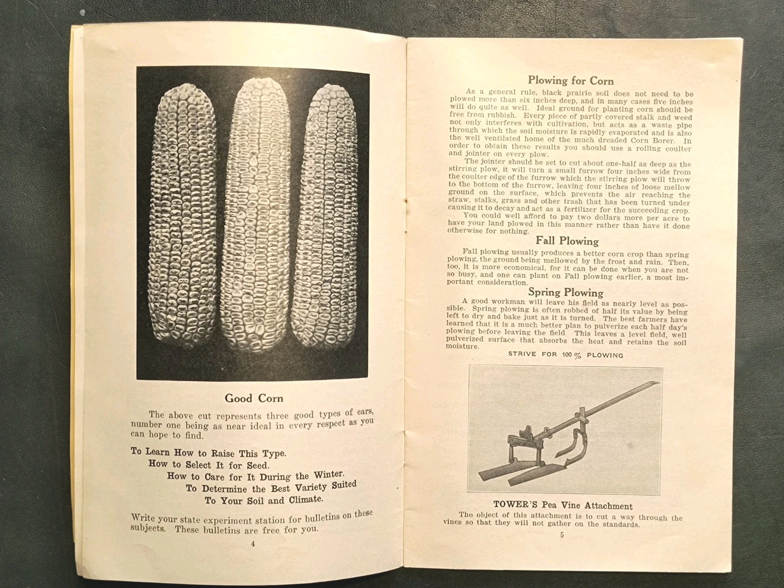 1927 J.D. Tower & Sons Cultivators Corn Culture Agriculture Brochure Farming