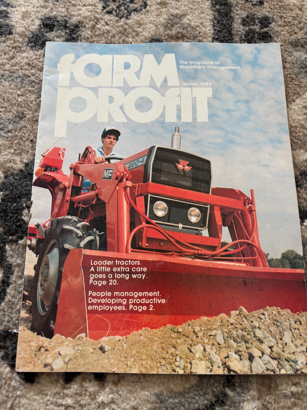 Massey Ferguson Farm Profit Magazine For Winter 1983 Brochure FCCA25
