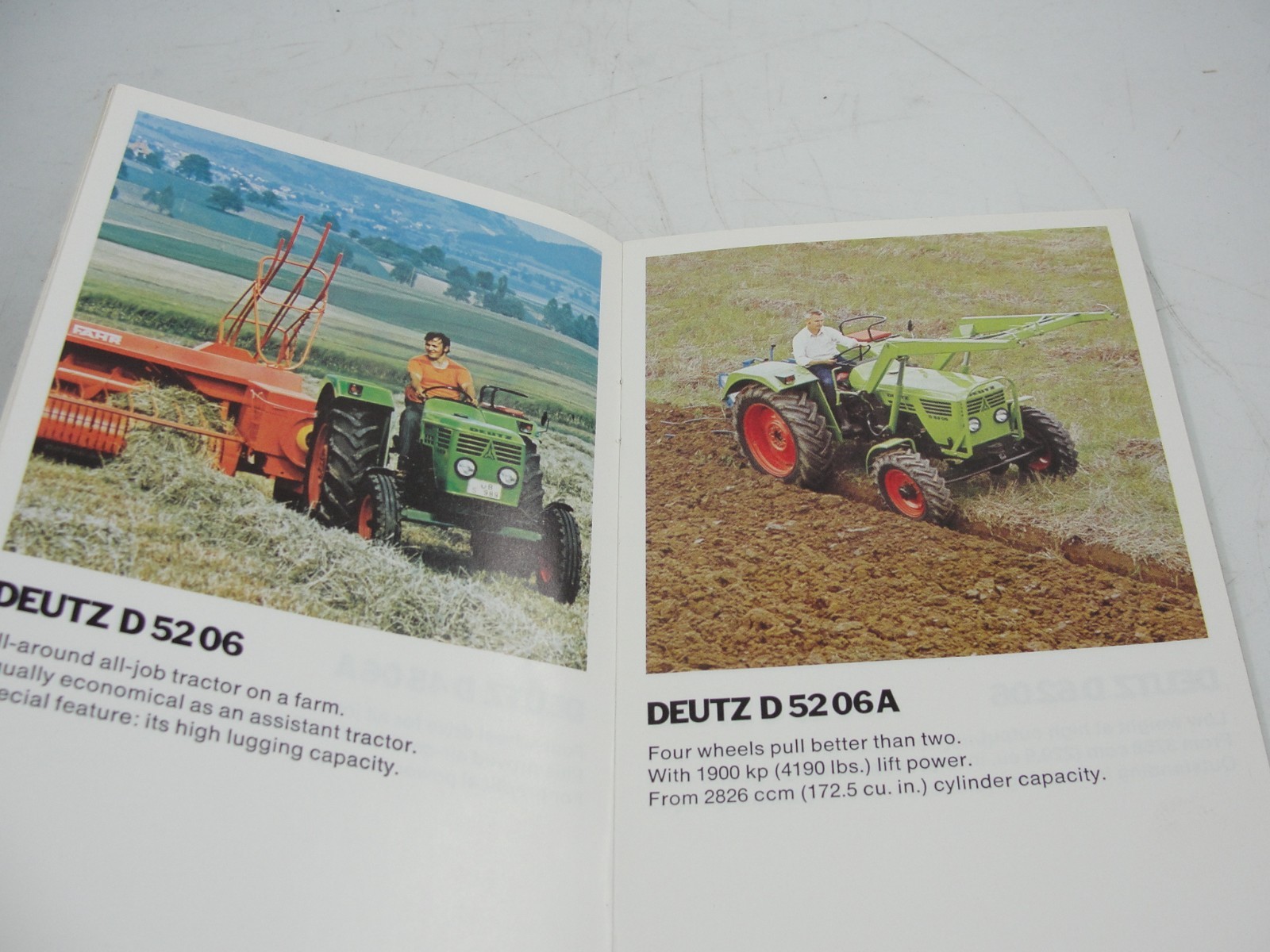 Deutz Tractors Series 06 The Big Success 1974 Brochure