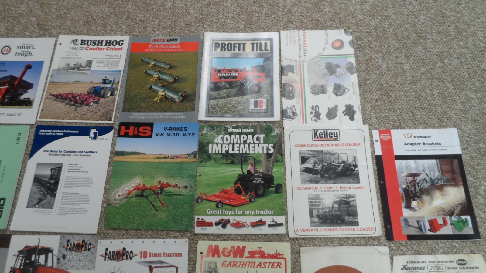 23 Dealer Brochures for Tractors, Farm Equipment & Tools. 1960s – Present