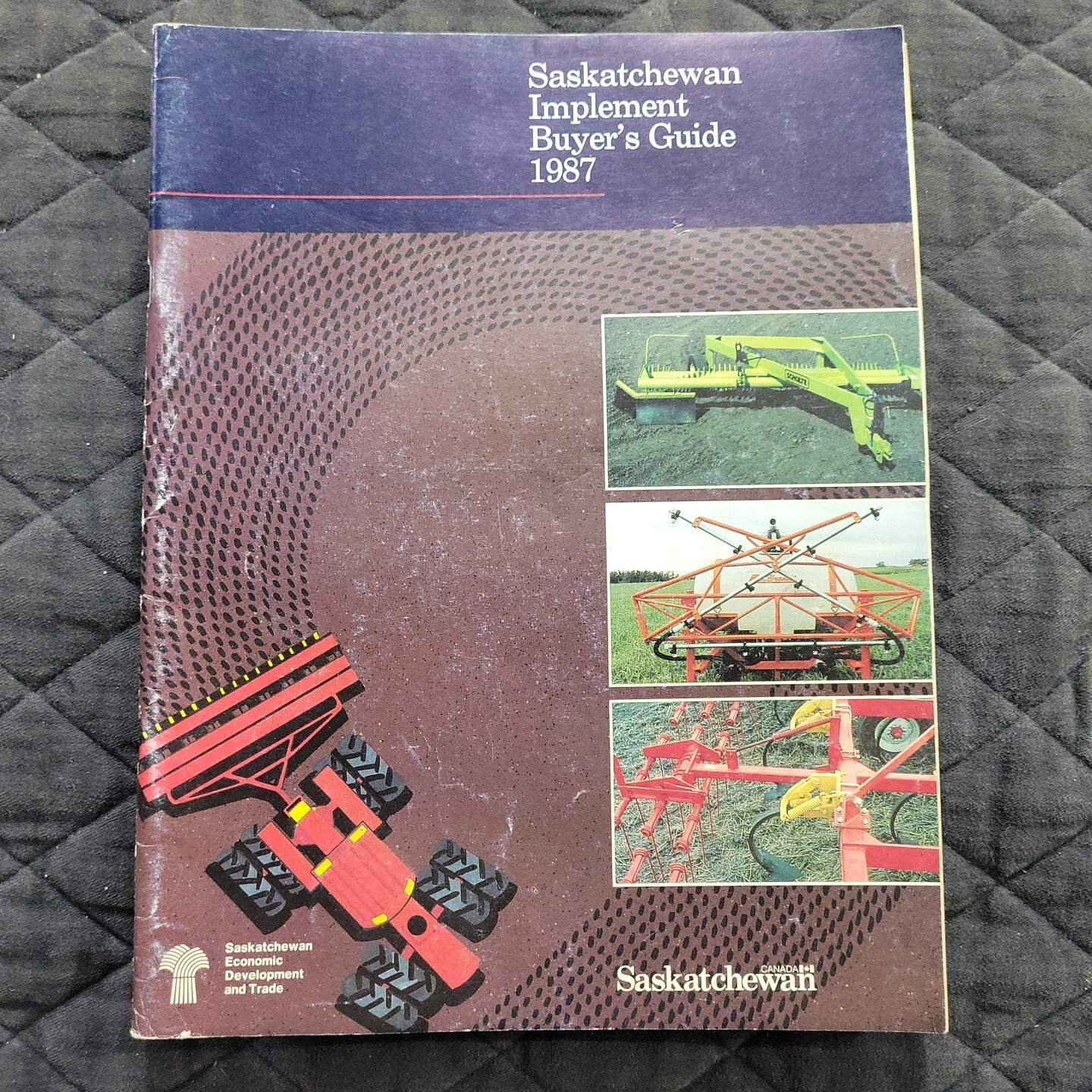 1987 Saskatchewan CANADA Implement Buyer&rsquo;s Guide Brochure Catalog AGRICULTURAL