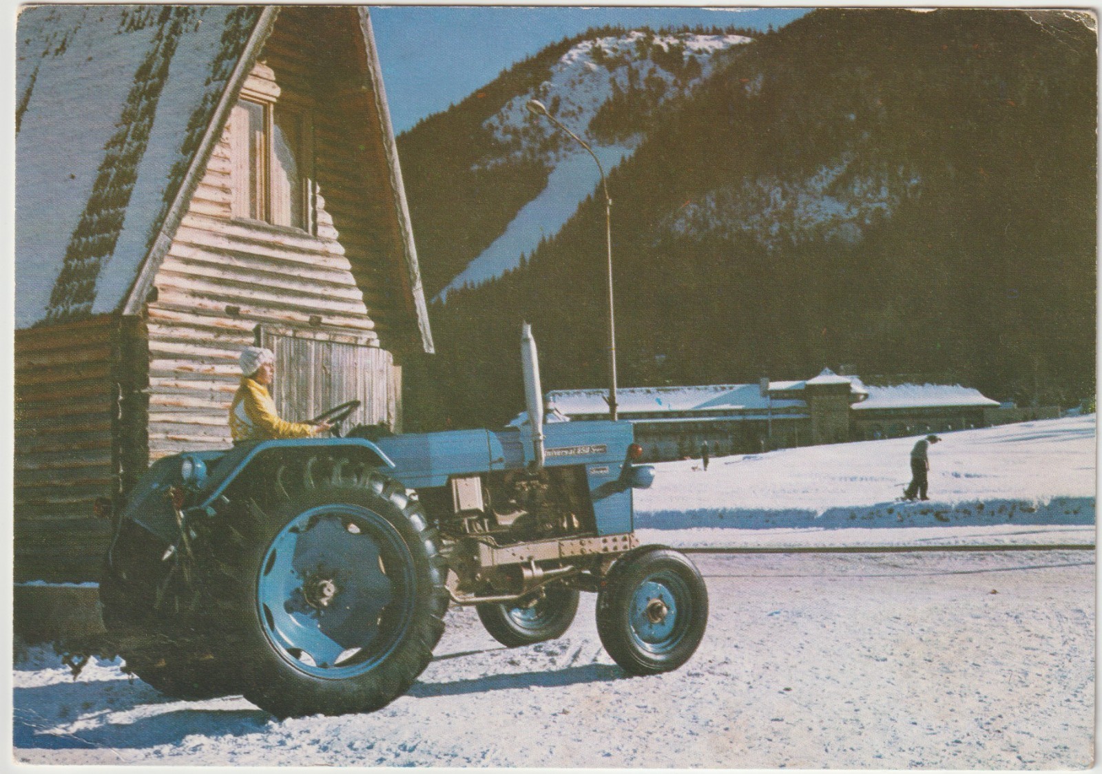 1979 YO6MZ Brașov, Romania QSO/QSL Radio Postcard UNIVERSAL Tractor 350 SPECIAL