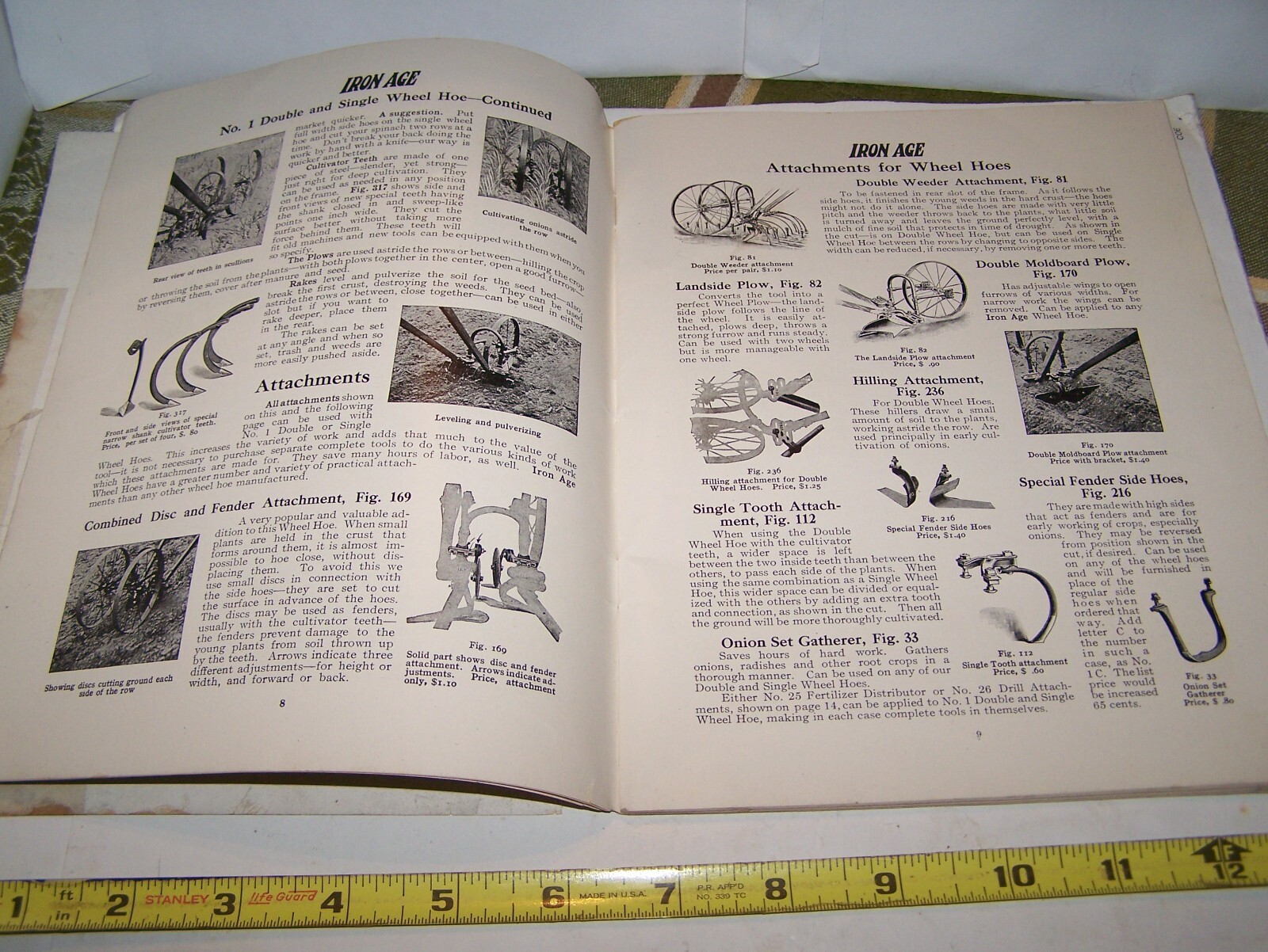 IRON AGE 1910 Full Line Sales Catalog Cultivator Plow Planter Farm Garden NICE!