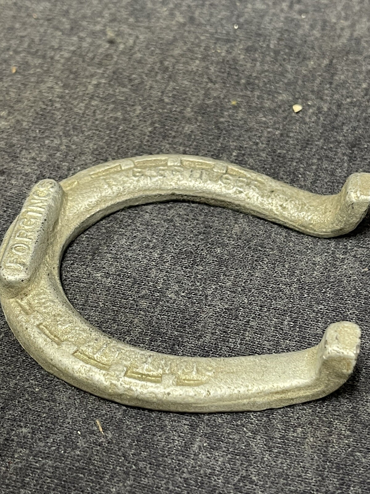 VINTAGE Horseshoe advertising FORGINGS R Geiringer Metal Paperweight