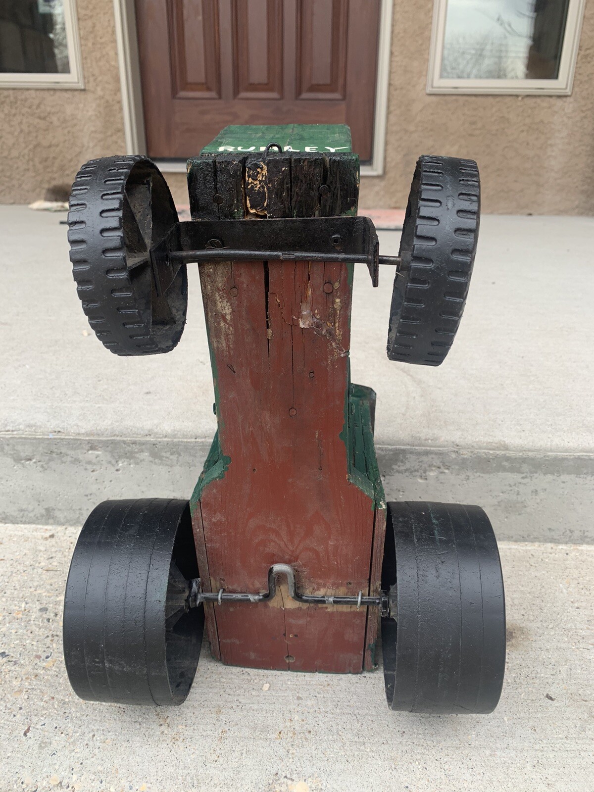 Vintage Rumley Oil Pull Tractor Oil Folk Art Collectible Tractor