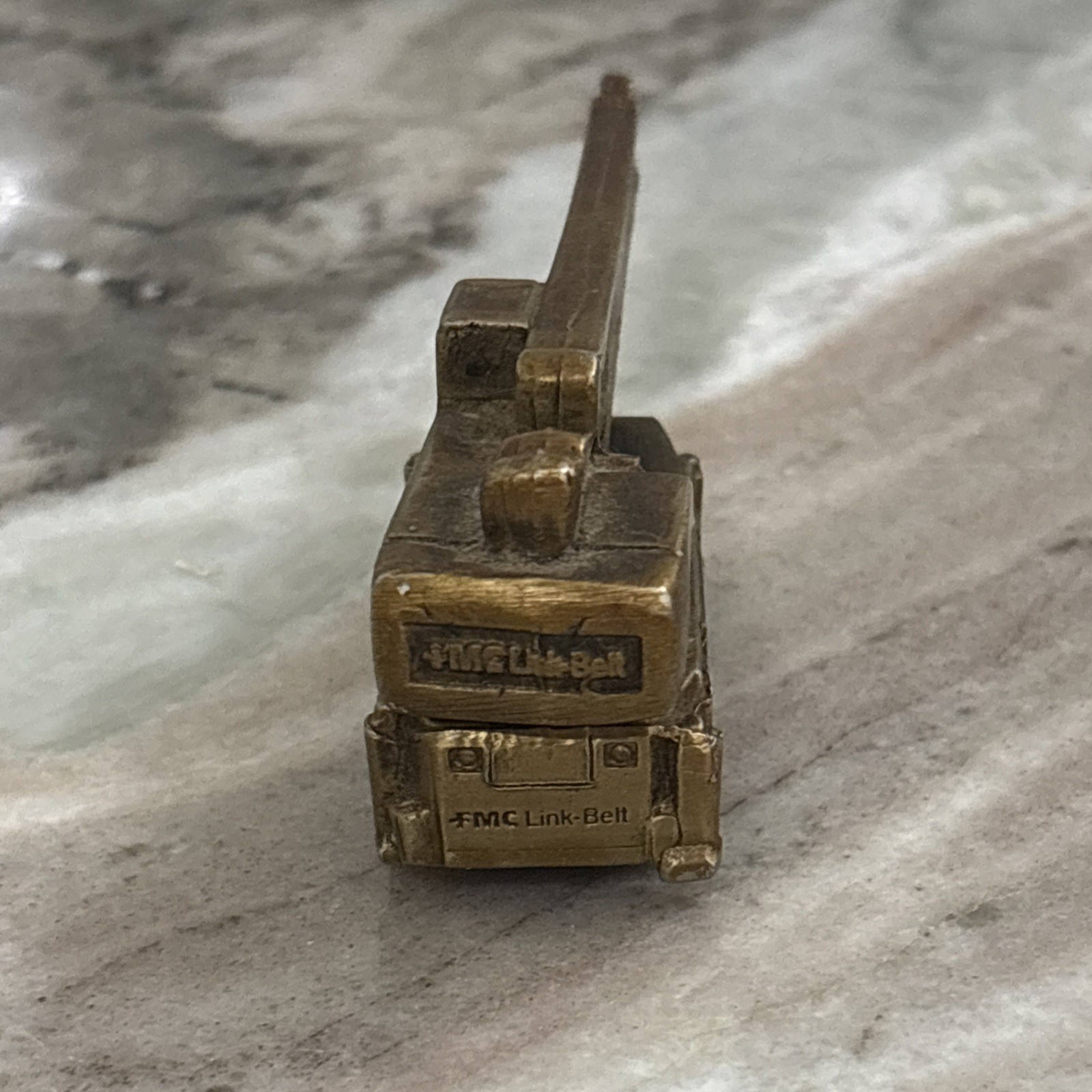 FMC Link Belt Cranes & Excavators Desk Decor Die cast Brass