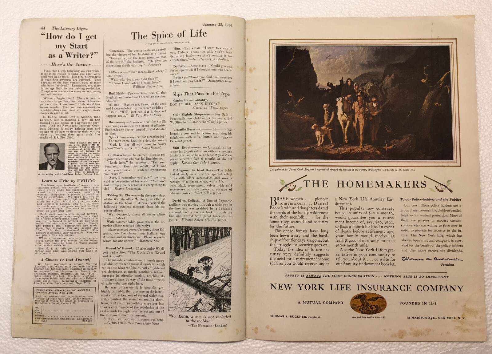THE LITERARY DIGEST MAGAZINE — JANUARY 25, 1936