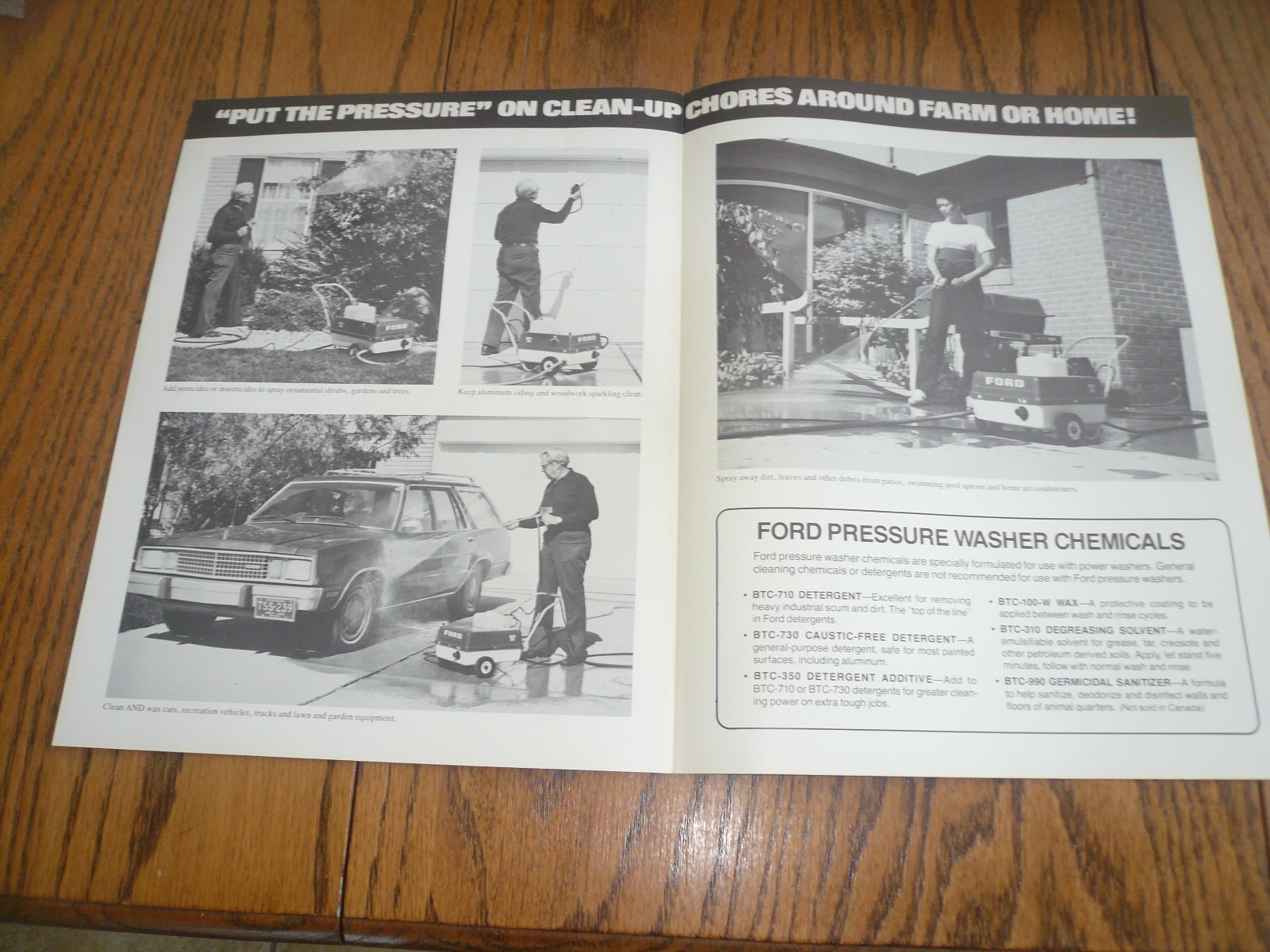 Ford Pressure Washers Sales Brochure – BTC-60 BTC-65 BTC-100 BTC-150 BTC-300