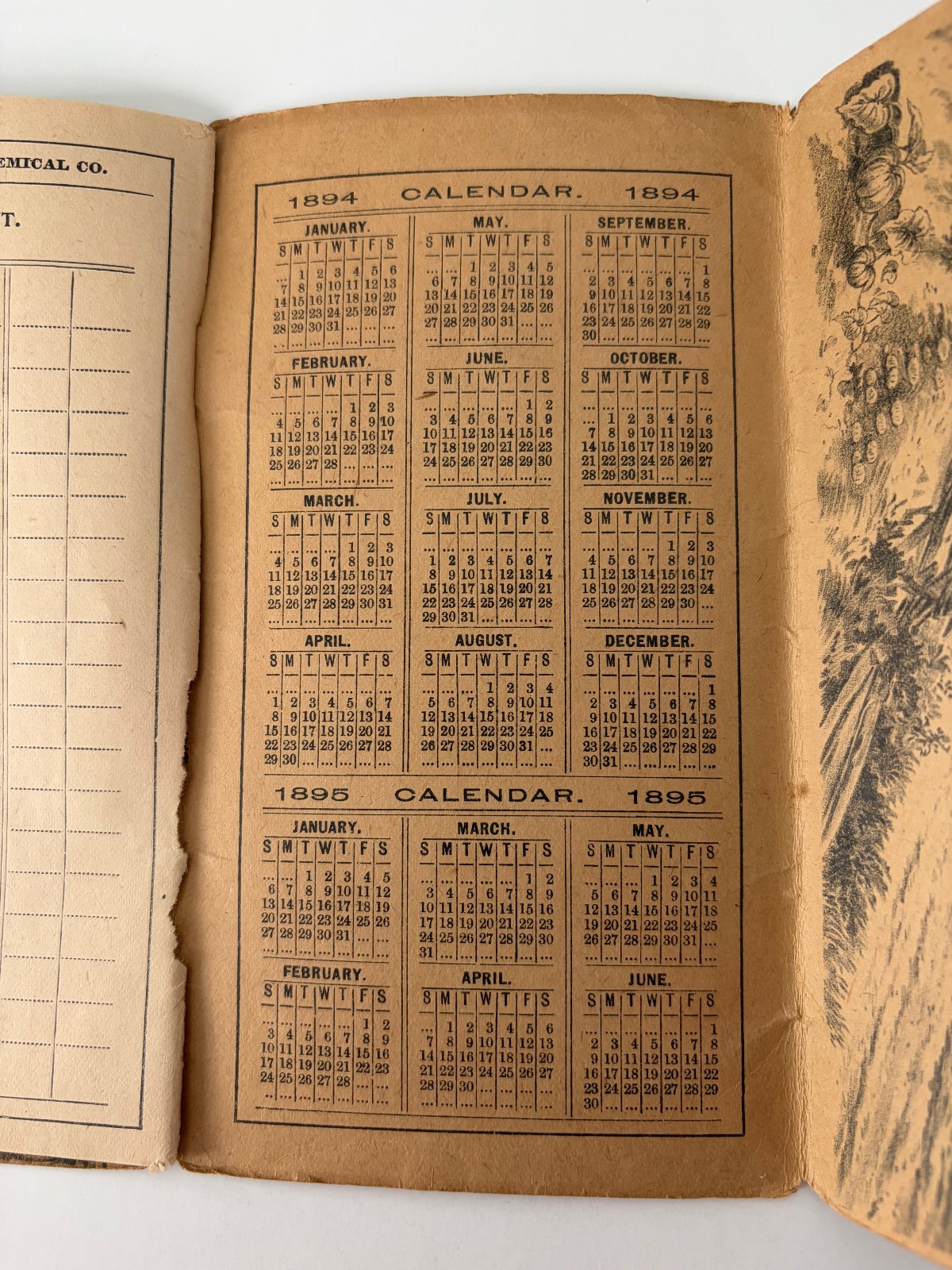 1894 Crocker Fertilizer Co Advertising Diary Buffalo New York ATQ Farming