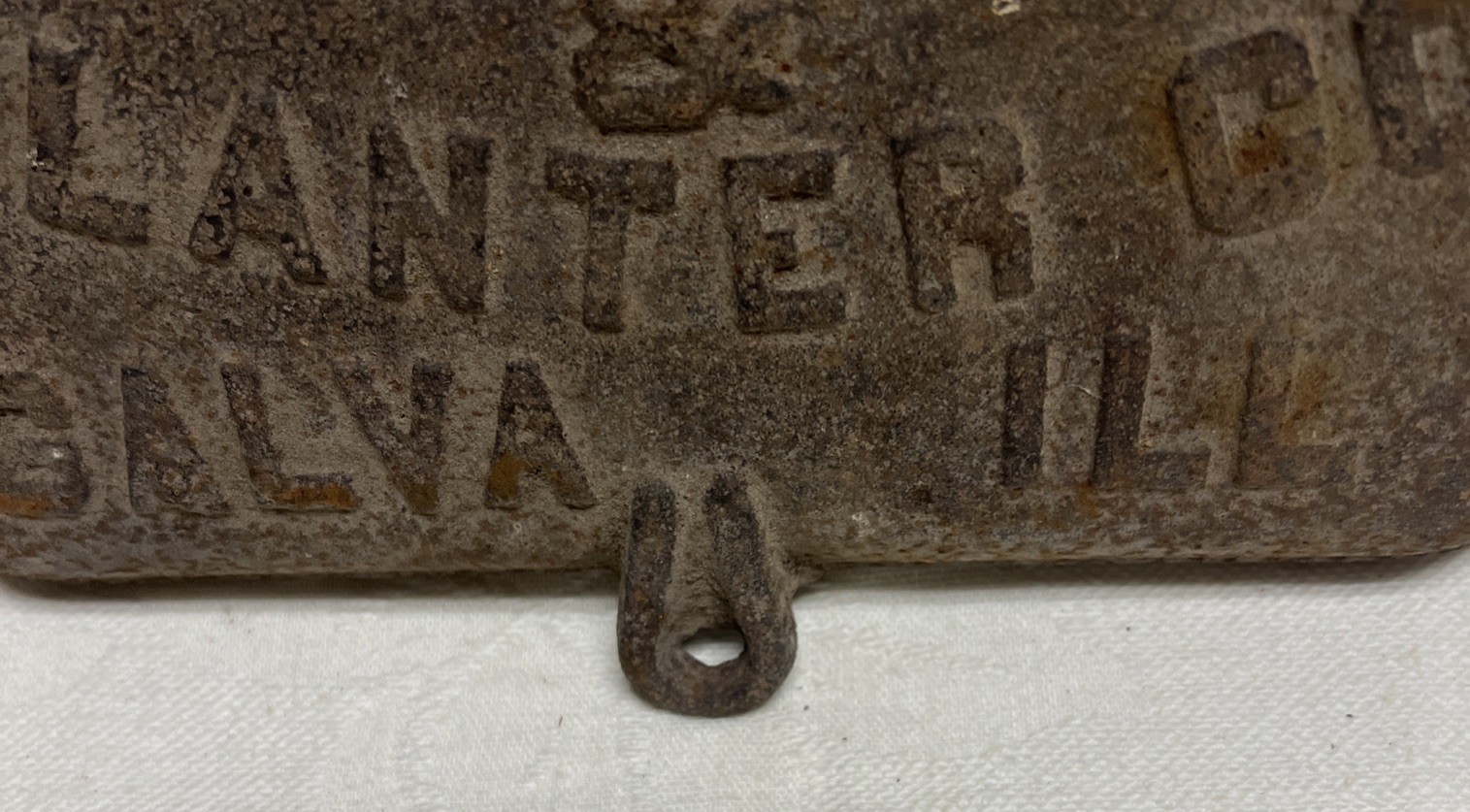 Antique Hayes Cast Iron Two Row Corn Planter Lid