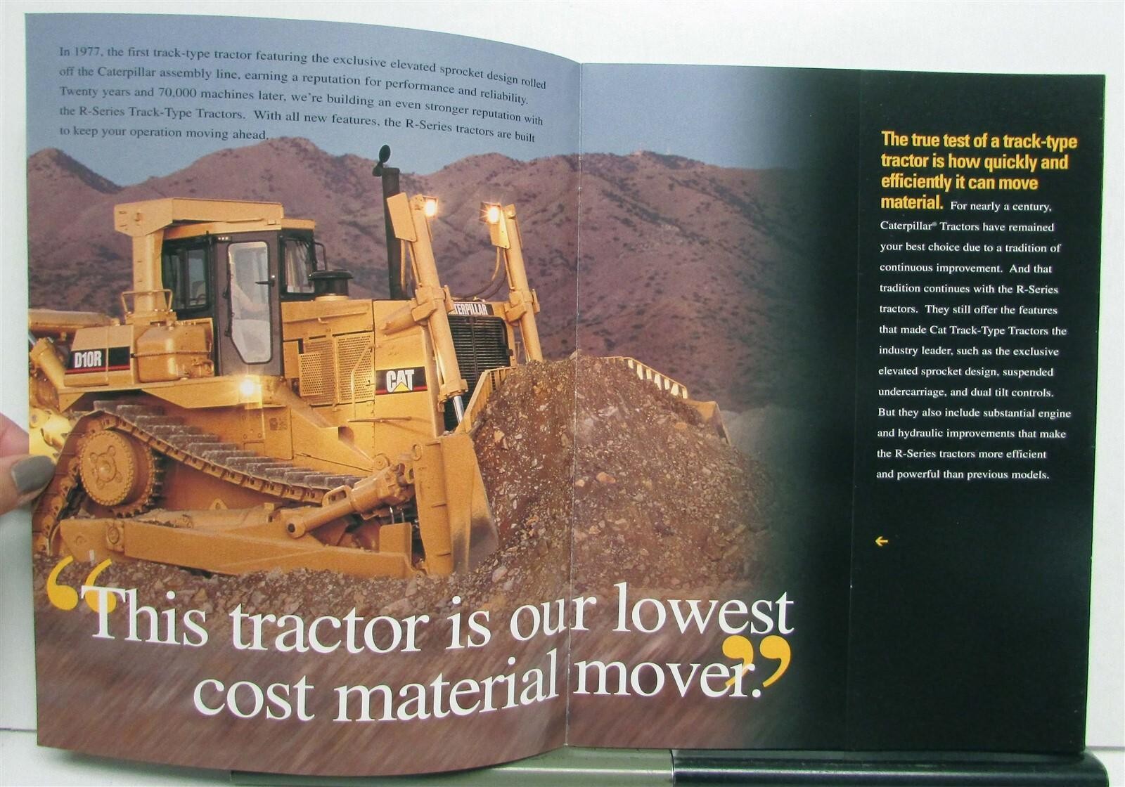 1990s Cat R Series Mining Tractors Construction Specifications Sales Brochure