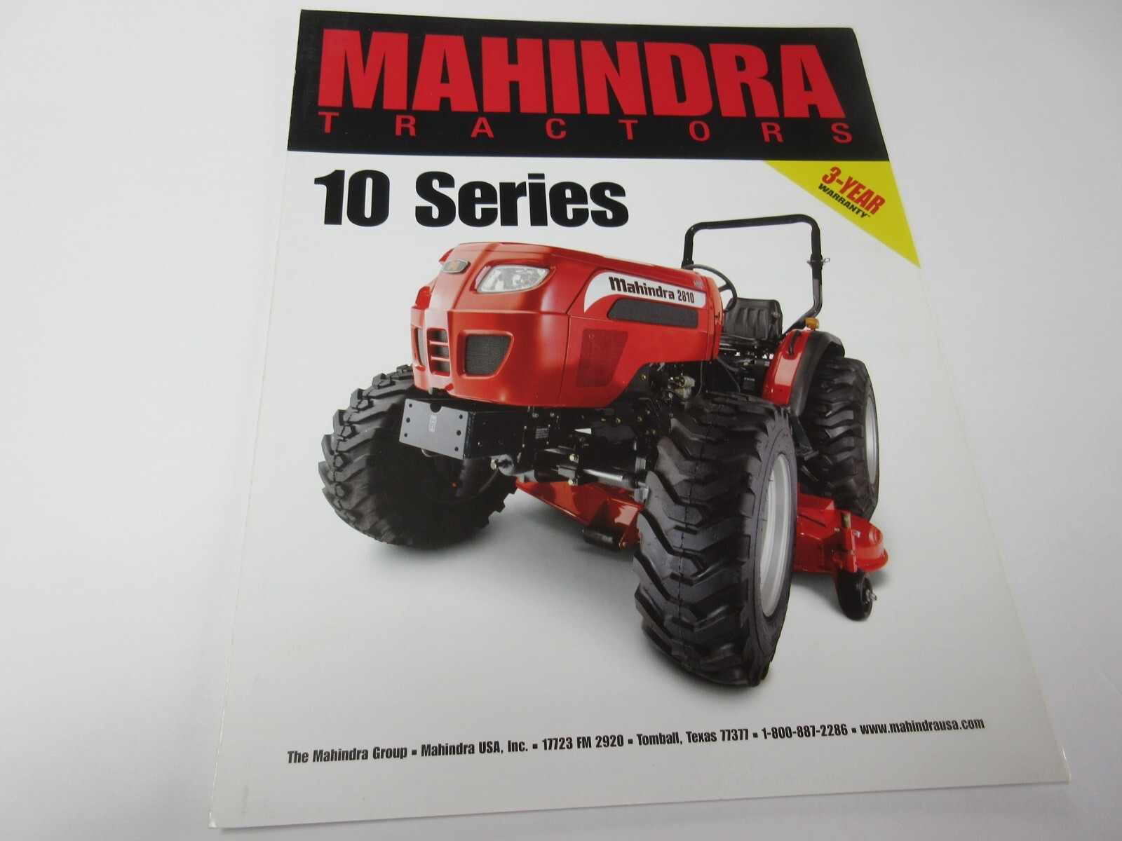Mahindra 10 Series Tractor Brochure 6 Page