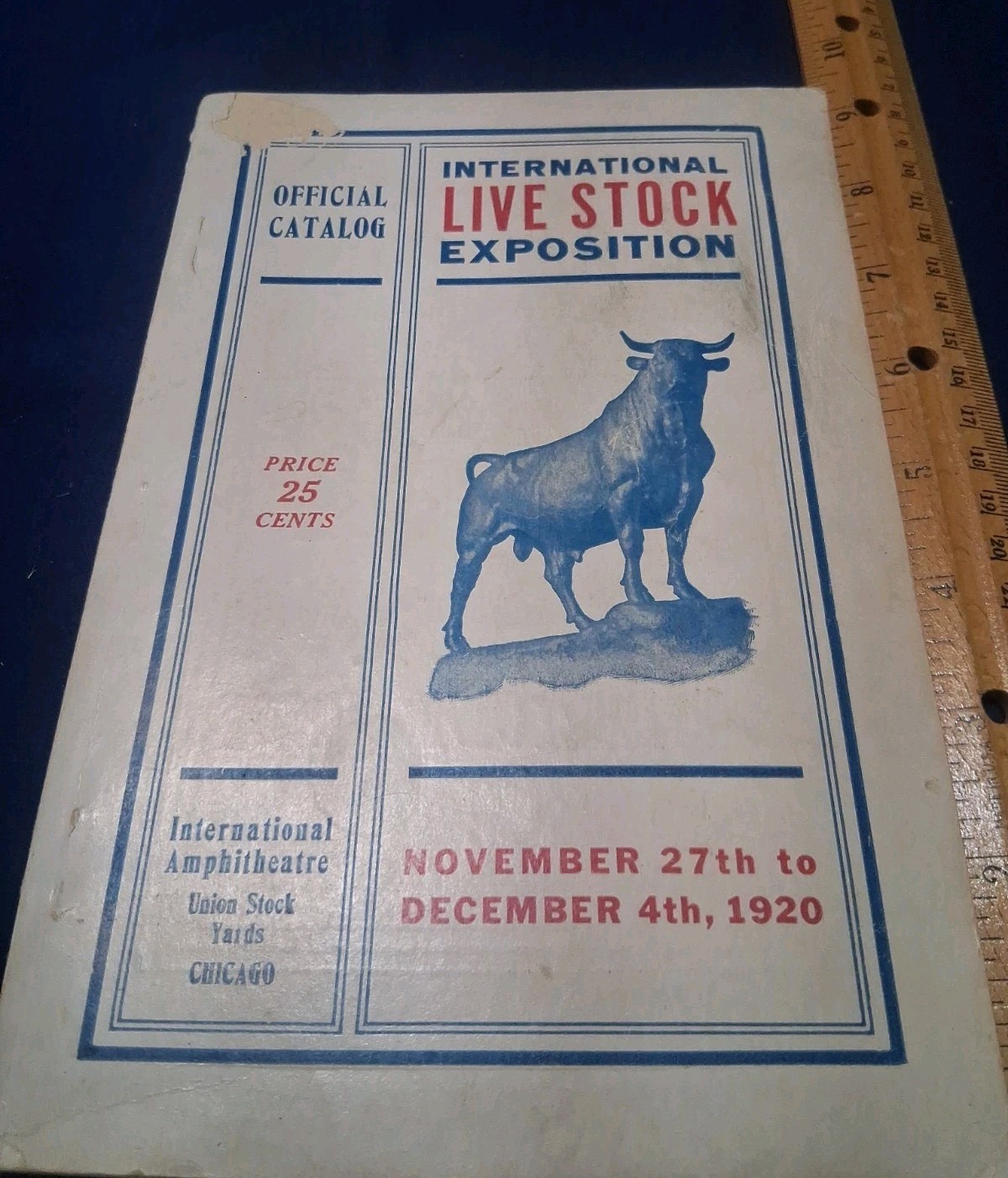 1920 International Livestock Exposition Catalog Book Chicago Union Stock Yards