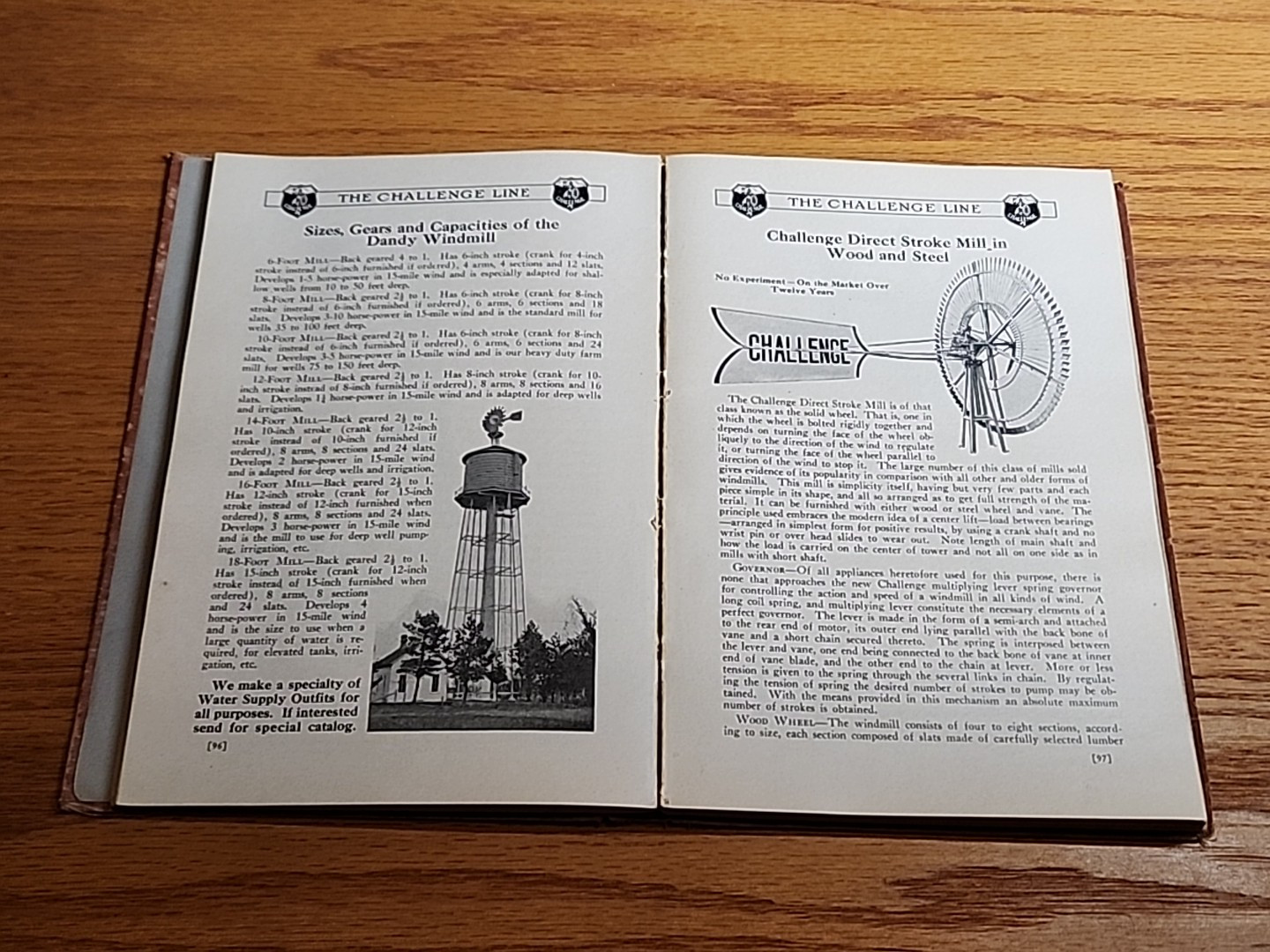 Challenge Company General Catalog No 82 Windmills Pumps Hit Miss Engines