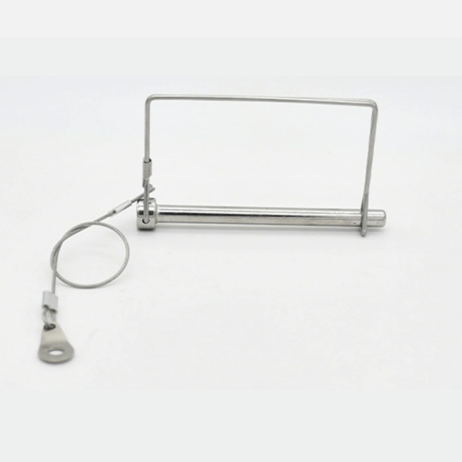 2 Pack 1/4&Prime;x4&Prime; Trailer Coupler Pin with Anti-Loss Cable, Square Wire Lock Pin fo