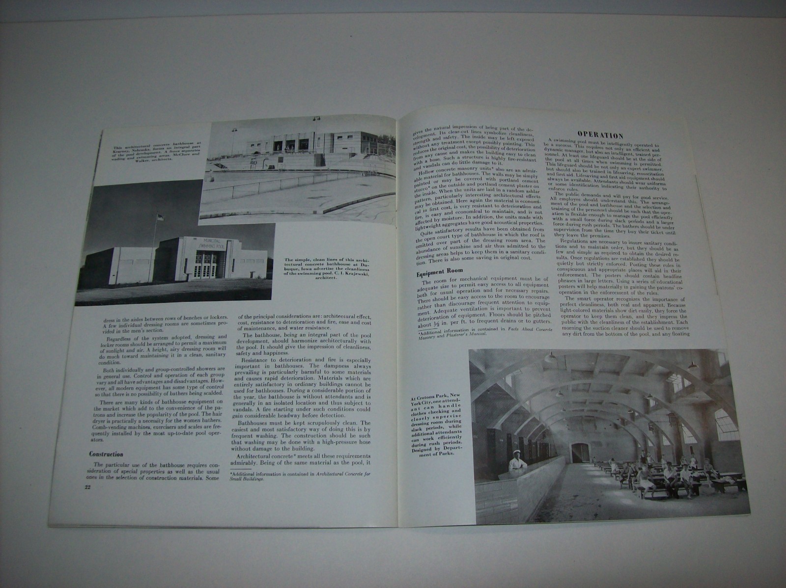 Vintage 1947 CONCRETE SWIMMING POOLS, Portland Cement Association, x