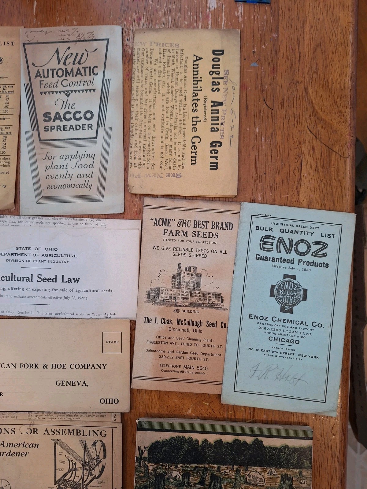 Large Lot Of Antique Agriculture Ephemera