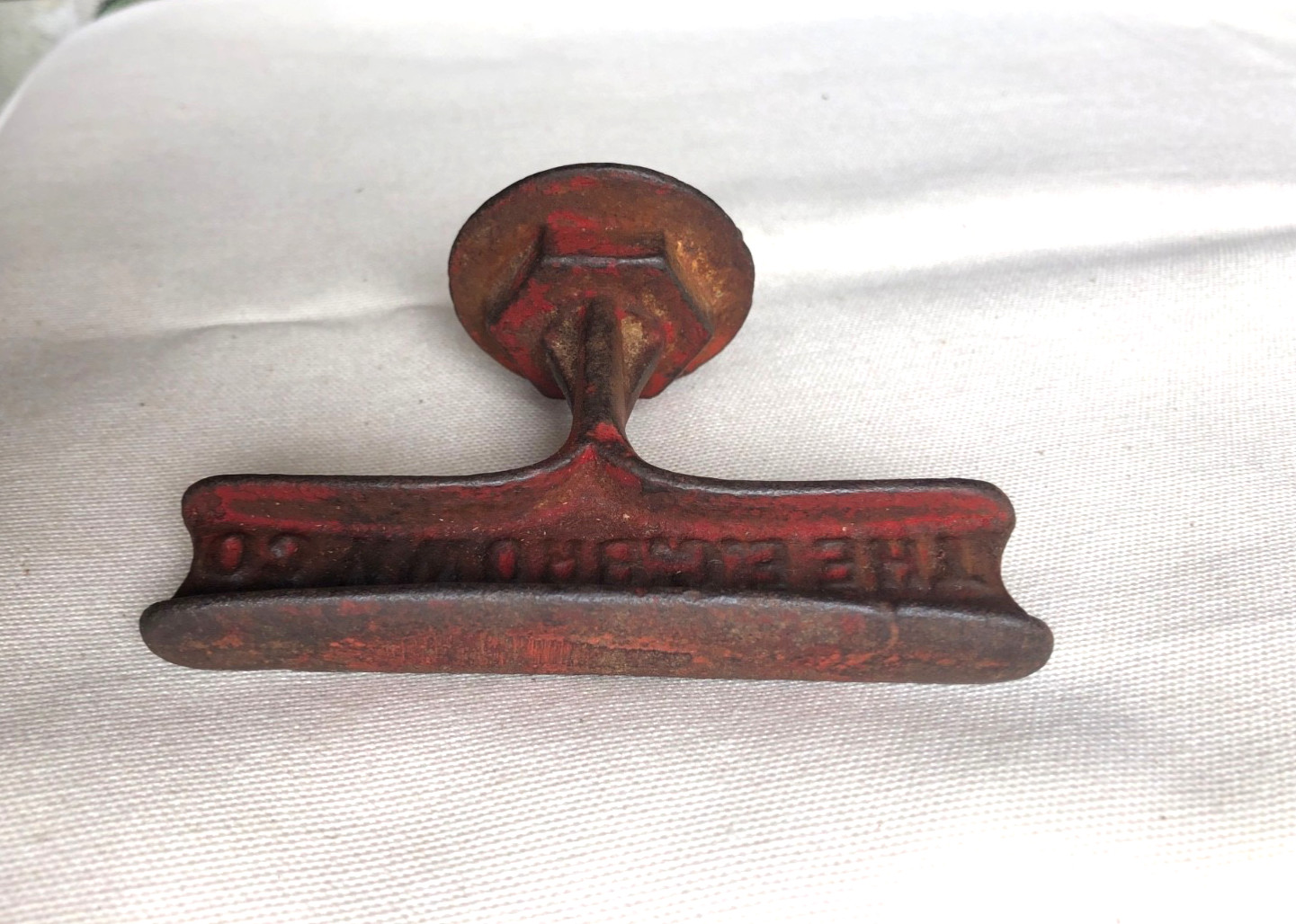 VTG Cast Iron E. C. BROWN Co. Barrel Bung Hole Cover Plug ROCHESTER NY