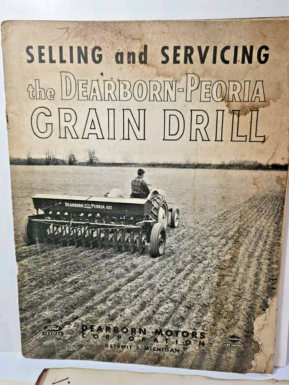1950 Dearborn-Peoria Grain Drill Sellers/Servicing Manual & Supplemental Papers